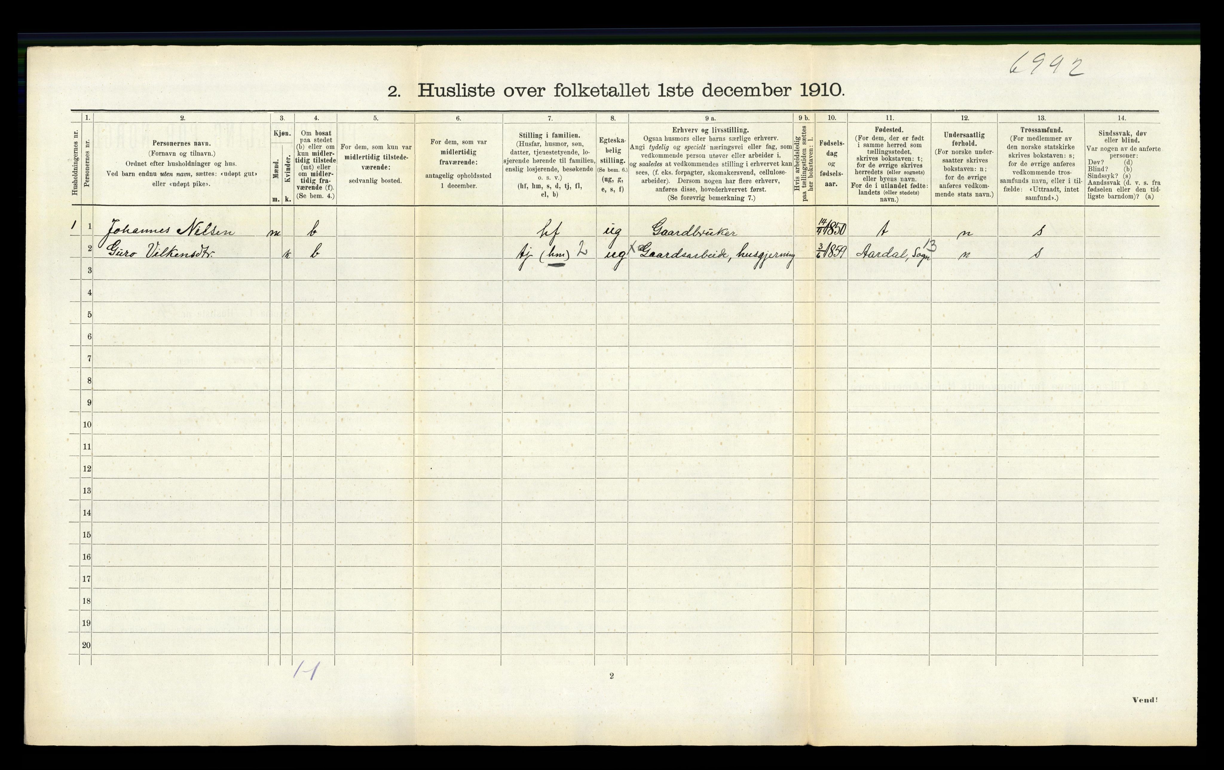 RA, Folketelling 1910 for 1420 Sogndal herred, 1910, s. 983