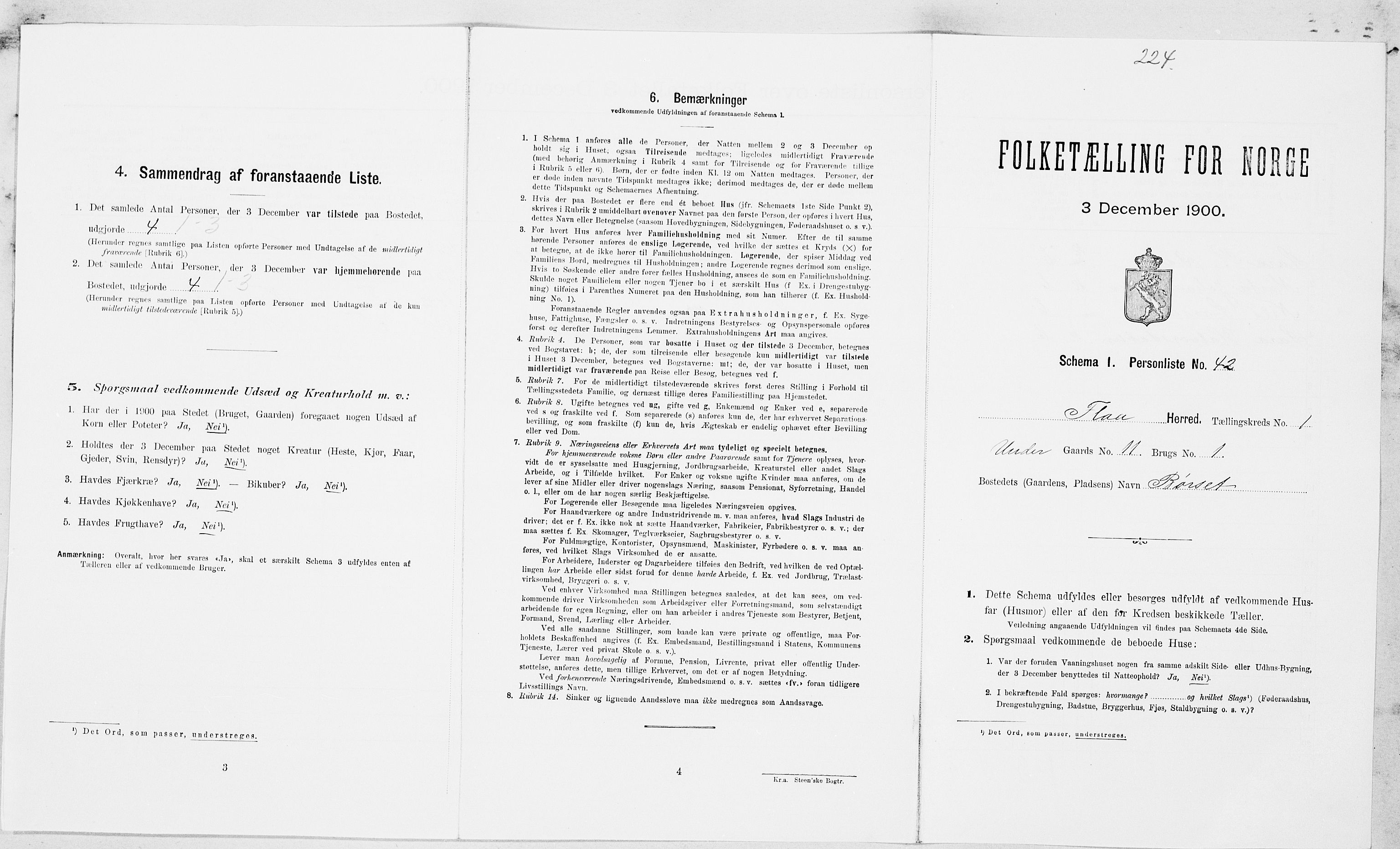 SAT, Folketelling 1900 for 1652 Flå herred, 1900, s. 98