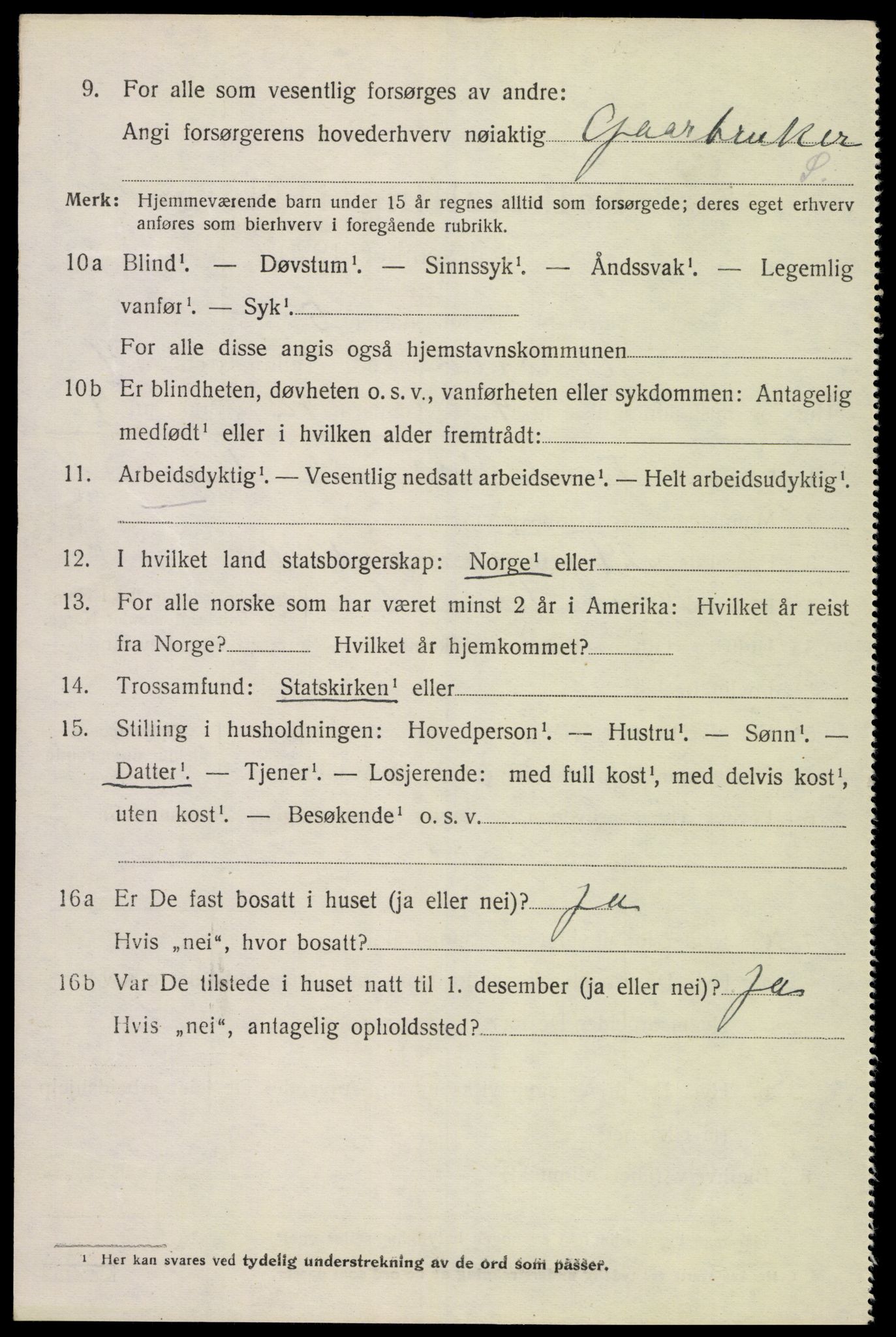 SAK, Folketelling 1920 for 1027 Konsmo herred, 1920, s. 1231
