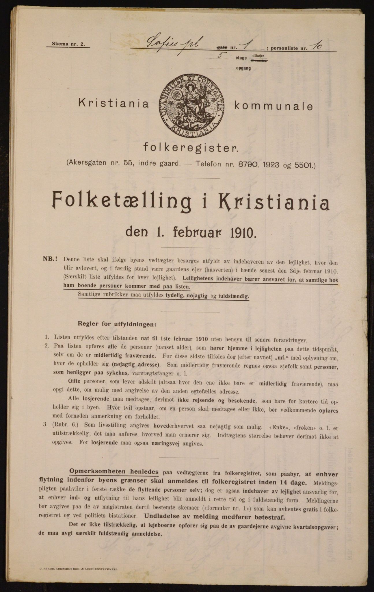 OBA, Kommunal folketelling 1.2.1910 for Kristiania, 1910, s. 94671