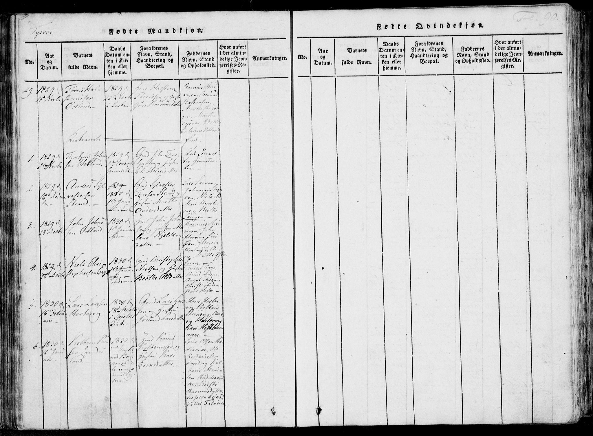 Skjold sokneprestkontor, SAST/A-101847/H/Ha/Haa/L0004: Ministerialbok nr. A 4 /1, 1815-1830, s. 90