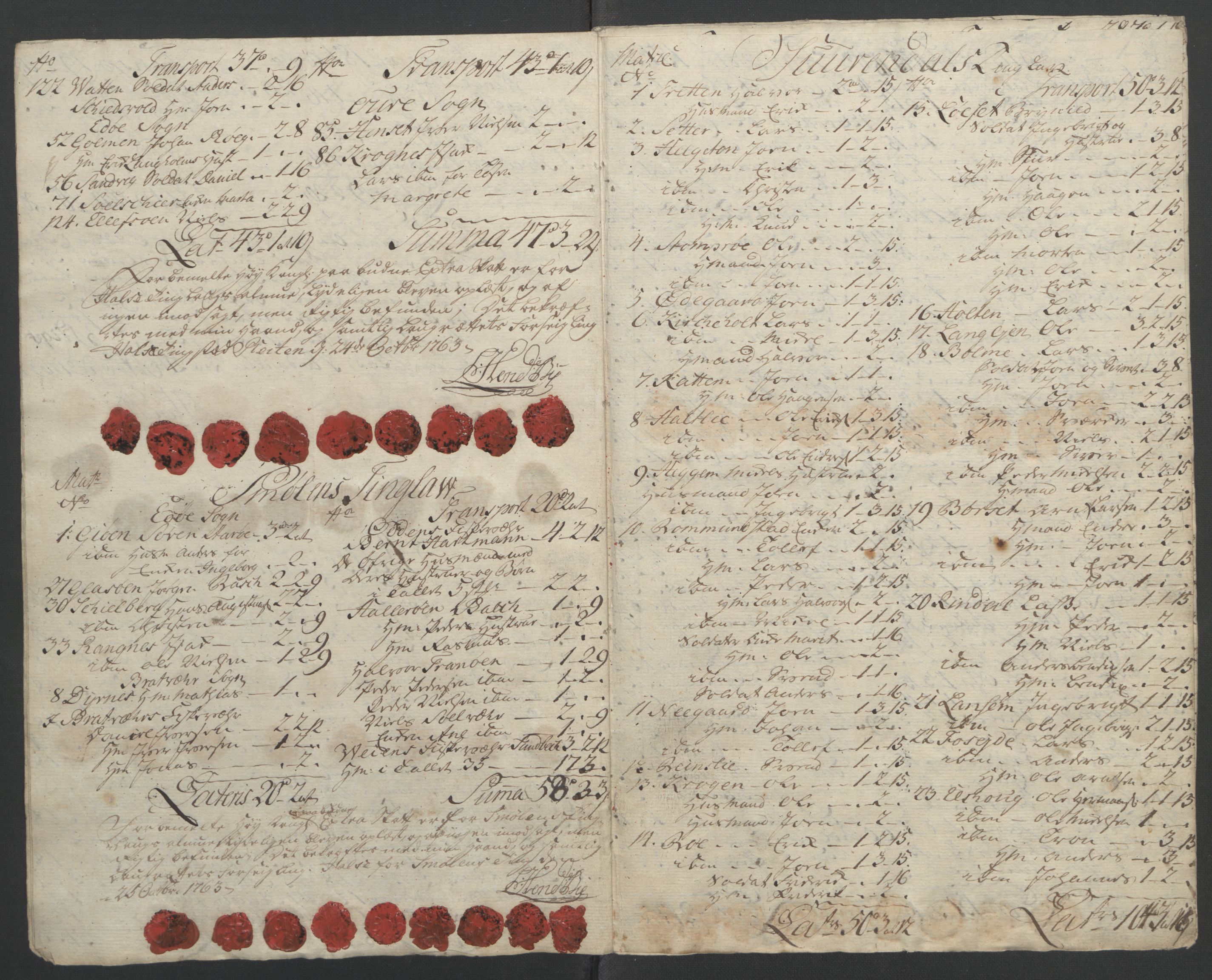 Rentekammeret inntil 1814, Reviderte regnskaper, Fogderegnskap, RA/EA-4092/R56/L3841: Ekstraskatten Nordmøre, 1762-1763, s. 353