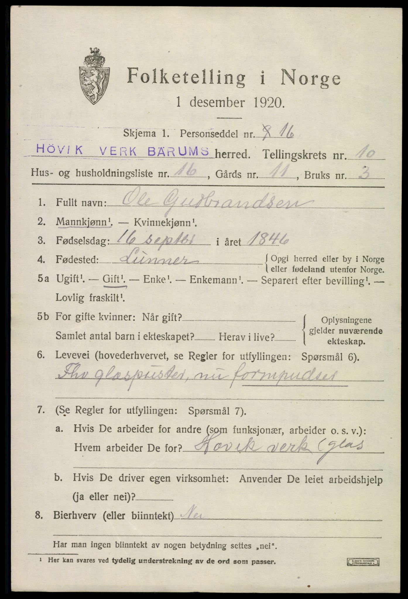 SAO, Folketelling 1920 for 0219 Bærum herred, 1920, s. 23404