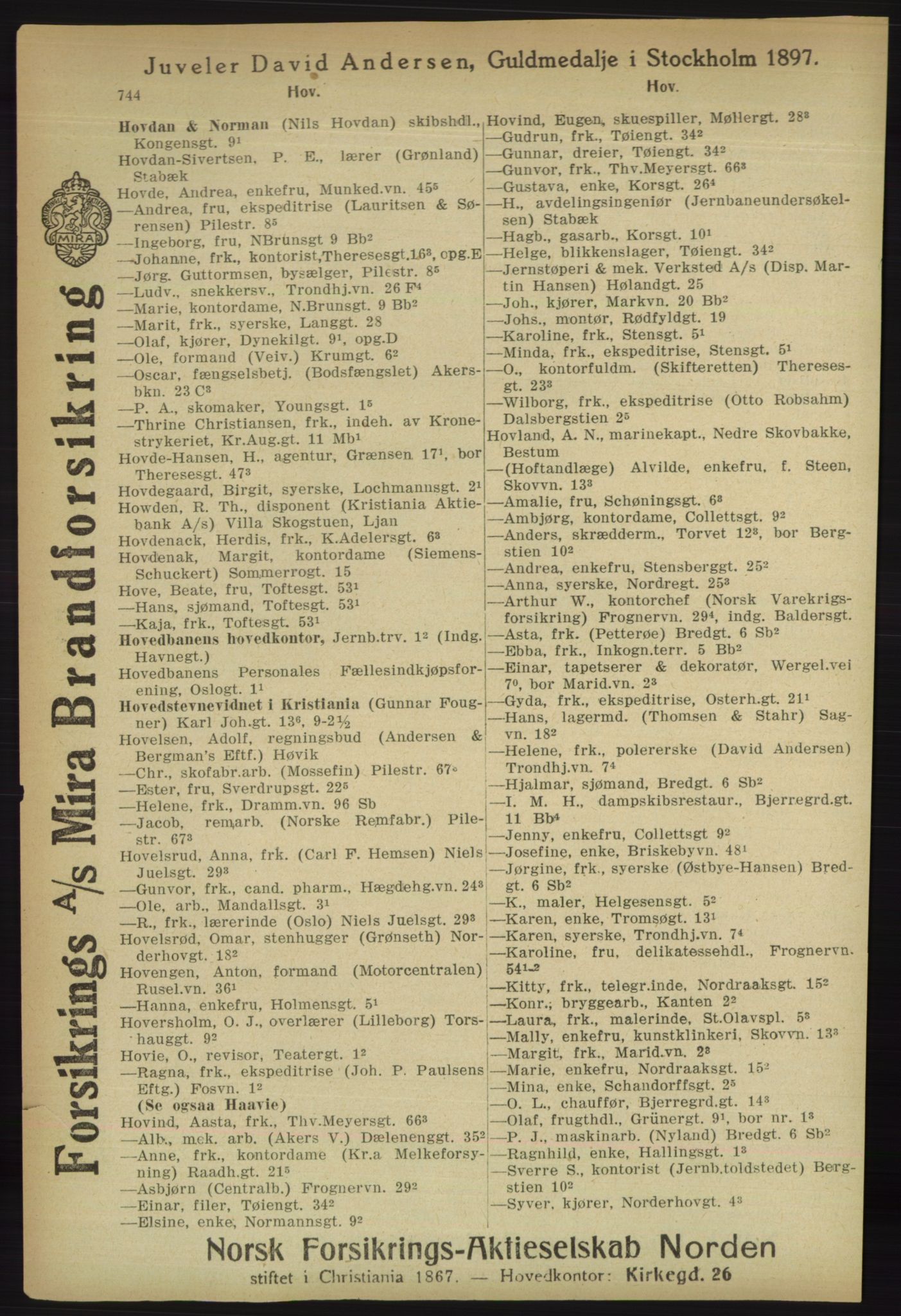 Kristiania/Oslo adressebok, PUBL/-, 1918, s. 769