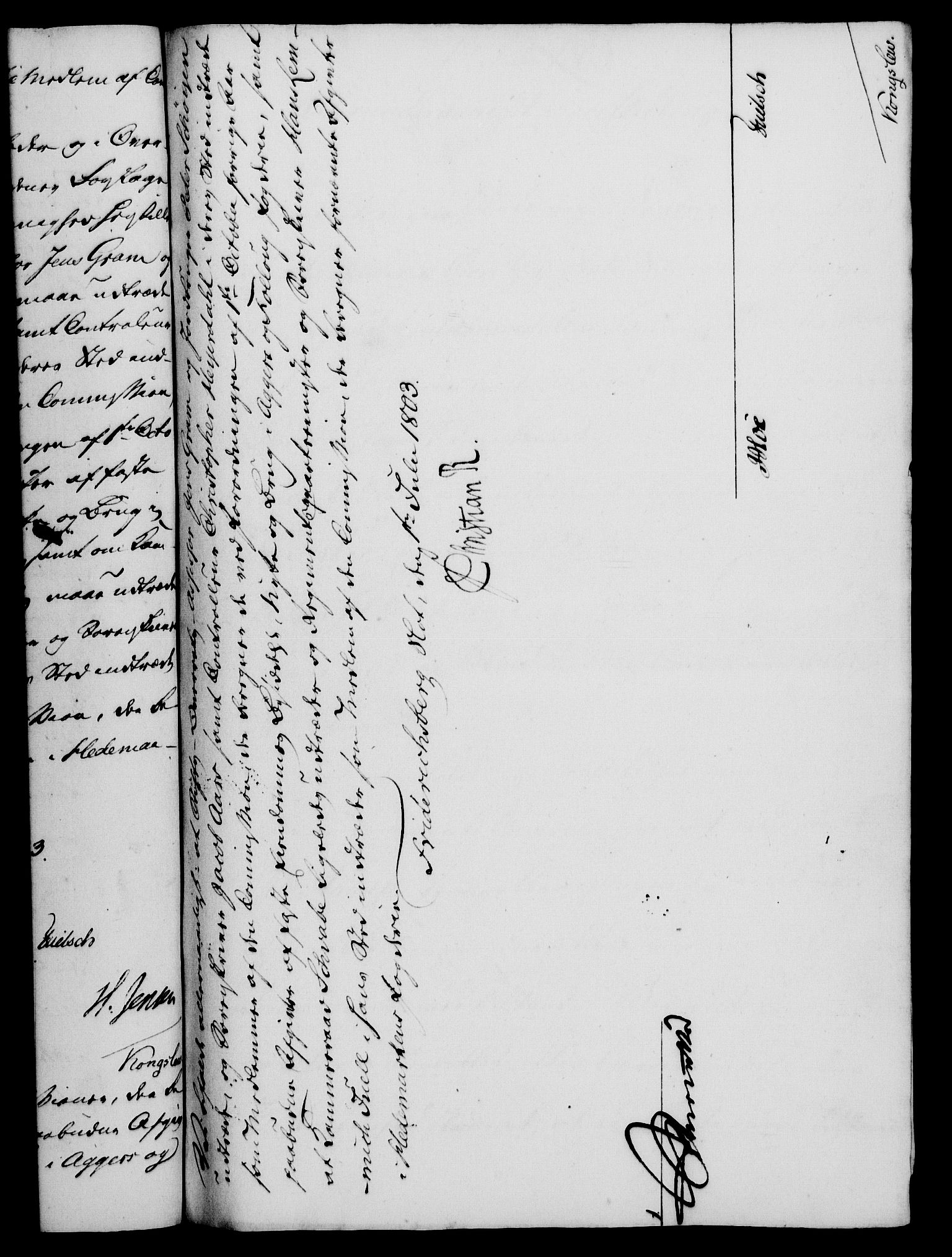 Rentekammeret, Kammerkanselliet, RA/EA-3111/G/Gf/Gfa/L0085: Norsk relasjons- og resolusjonsprotokoll (merket RK 52.85), 1803, s. 604