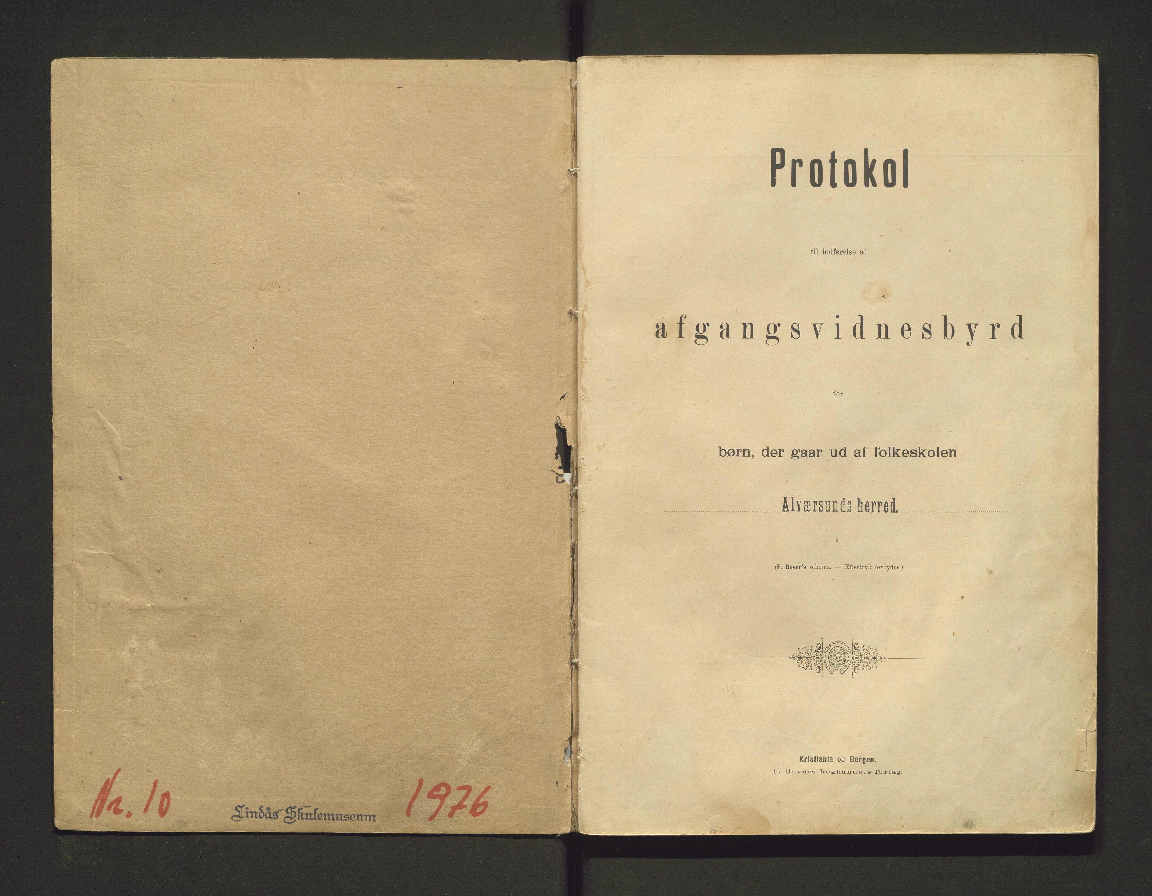 Alversund kommune. Barneskulane, IKAH/1257-231/F/Fb/L0002: Avgangsvitnemålprotokoll for Stranden, Kroken og Søndre Vassbygda krins, 1892-1916