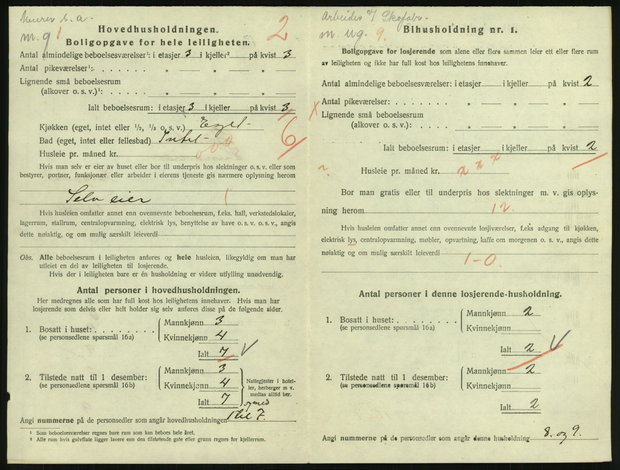 SAH, Folketelling 1920 for 0502 Gjøvik kjøpstad, 1920, s. 1155