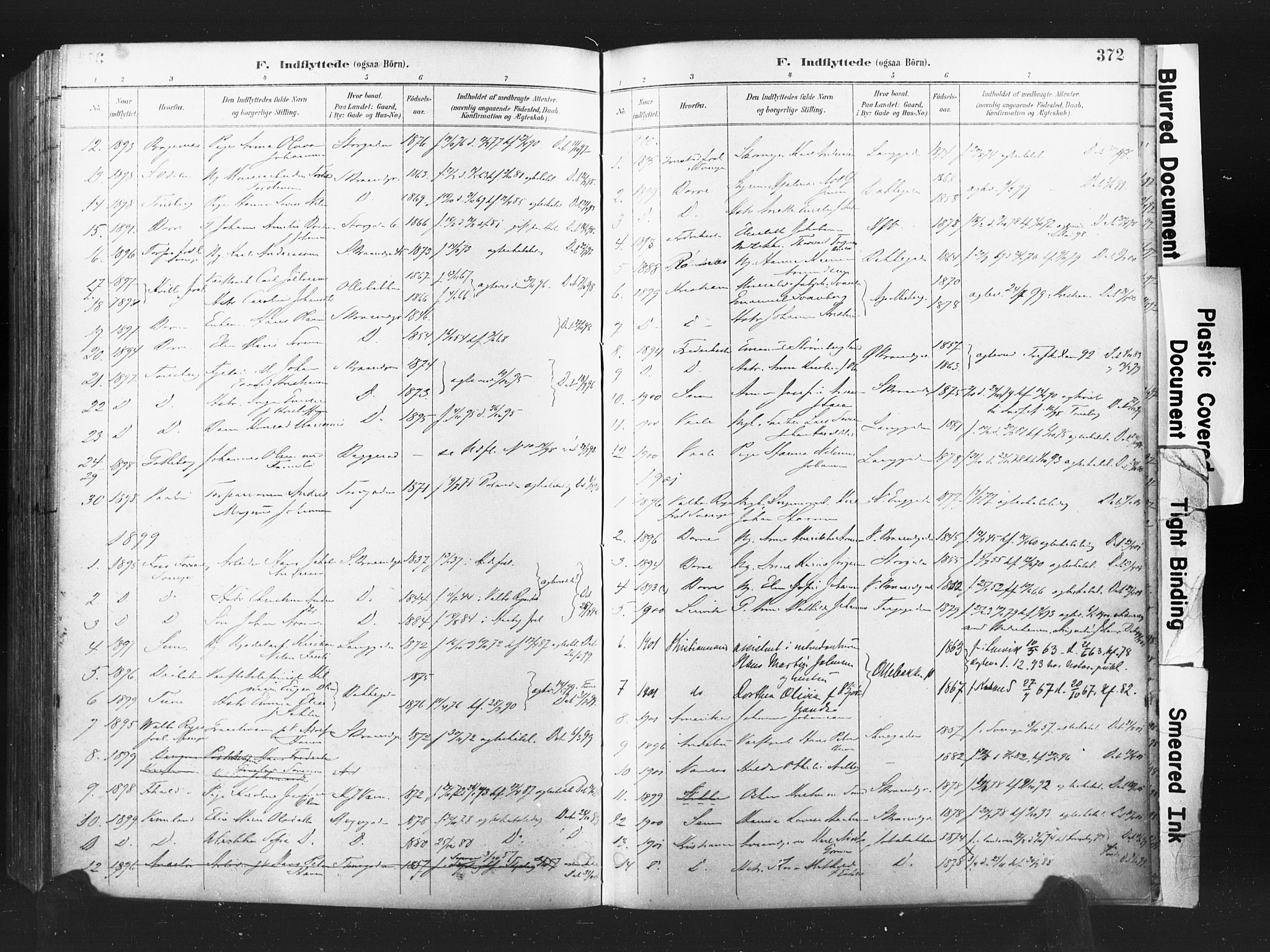 Horten kirkebøker, AV/SAKO-A-348/F/Fa/L0005: Ministerialbok nr. 5, 1896-1904, s. 372
