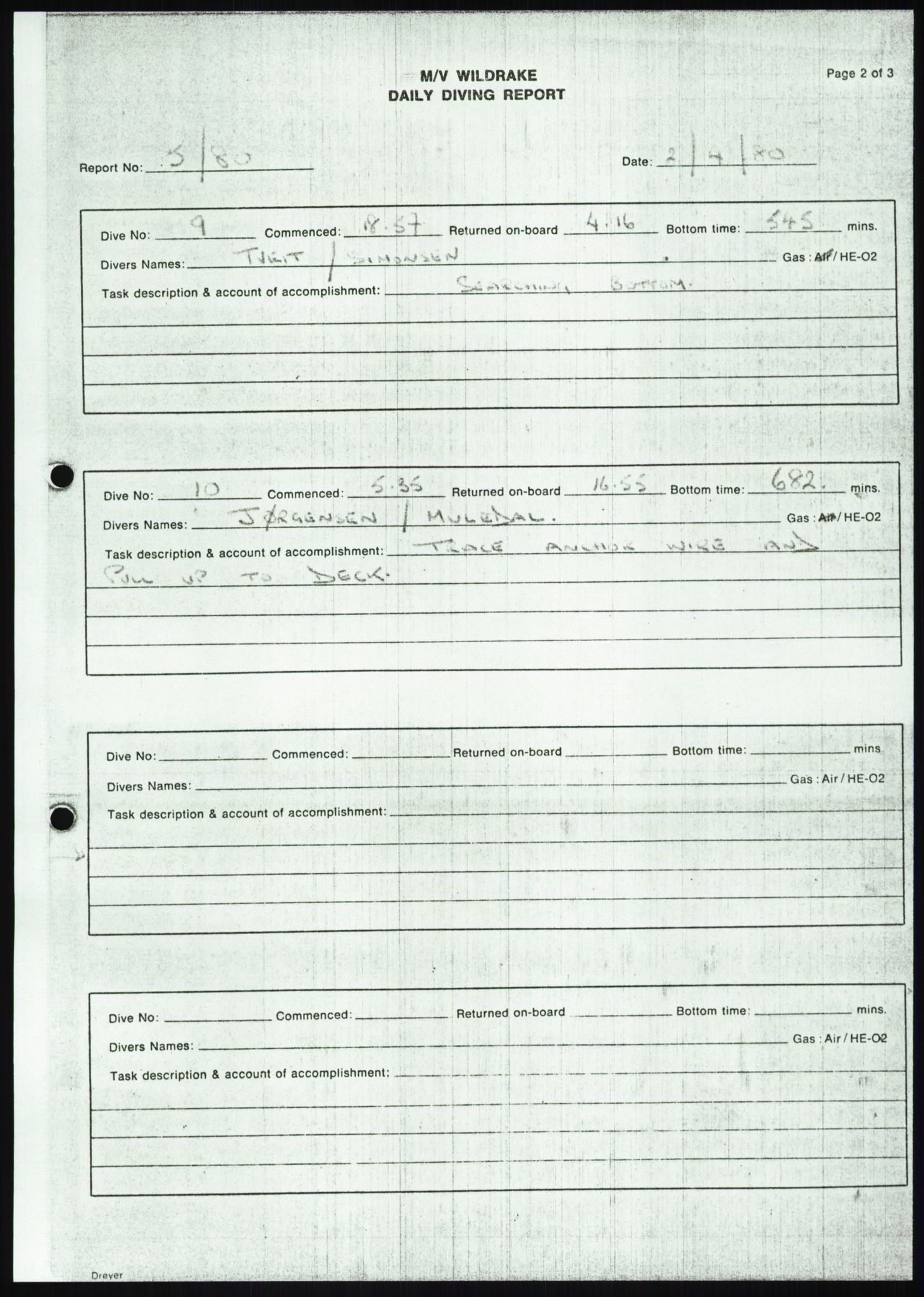 Justisdepartementet, Granskningskommisjonen ved Alexander Kielland-ulykken 27.3.1980, AV/RA-S-1165/D/L0018: R Feltopprydning (Doku.liste + R2, R4-R6 av 6), 1980-1981, s. 129