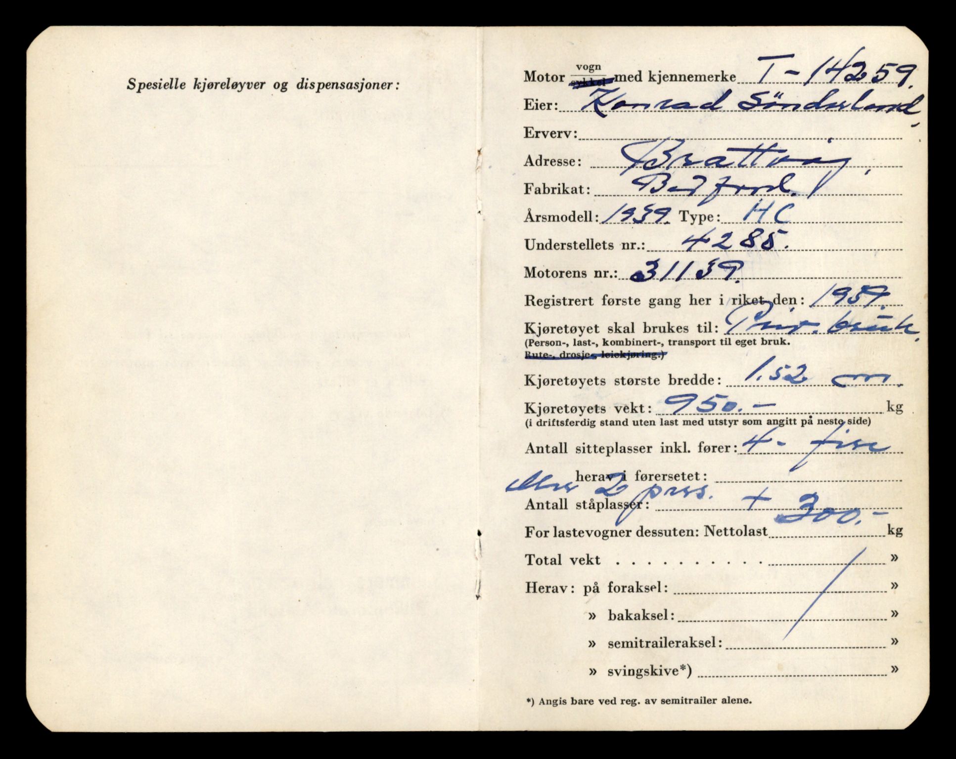 Møre og Romsdal vegkontor - Ålesund trafikkstasjon, AV/SAT-A-4099/F/Fe/L0044: Registreringskort for kjøretøy T 14205 - T 14319, 1927-1998, s. 1634