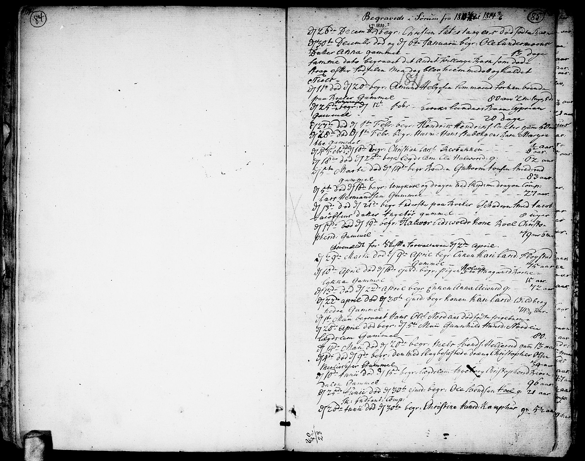 Sørum prestekontor Kirkebøker, AV/SAO-A-10303/F/Fa/L0002: Ministerialbok nr. I 2, 1759-1814, s. 84-85