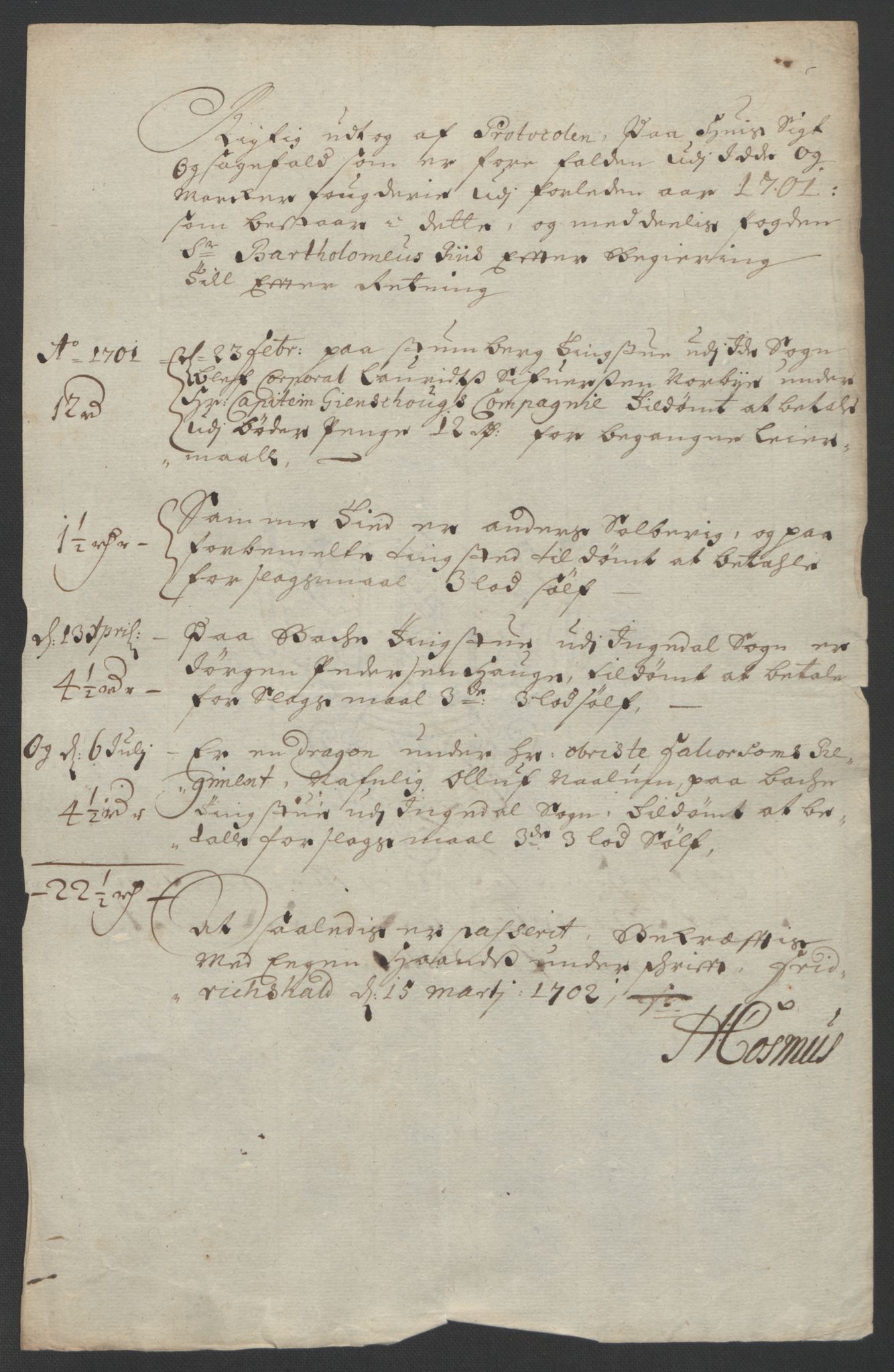 Rentekammeret inntil 1814, Reviderte regnskaper, Fogderegnskap, RA/EA-4092/R01/L0015: Fogderegnskap Idd og Marker, 1700-1701, s. 217