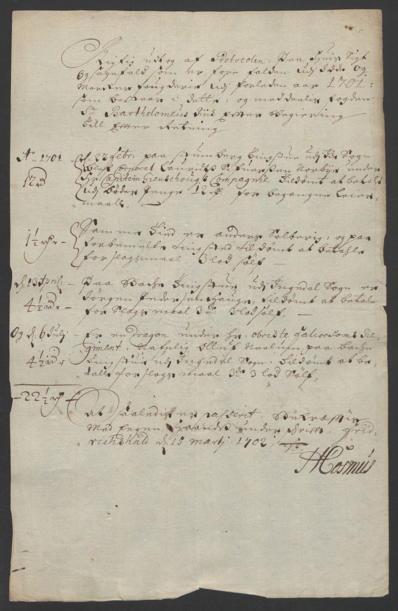 Rentekammeret inntil 1814, Reviderte regnskaper, Fogderegnskap, AV/RA-EA-4092/R01/L0015: Fogderegnskap Idd og Marker, 1700-1701, s. 217