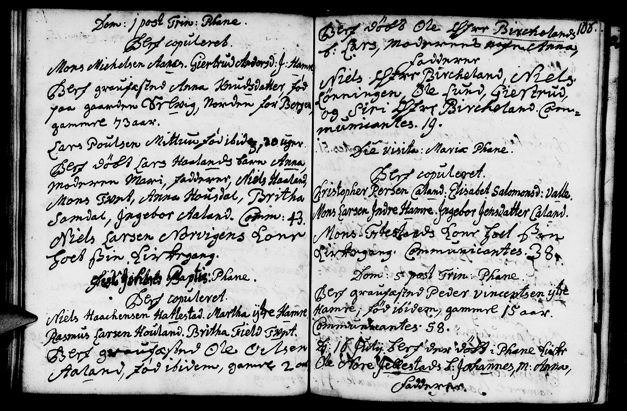 Fana Sokneprestembete, AV/SAB-A-75101/H/Haa/Haaa/L0002: Ministerialbok nr. A 2, 1719-1735, s. 106