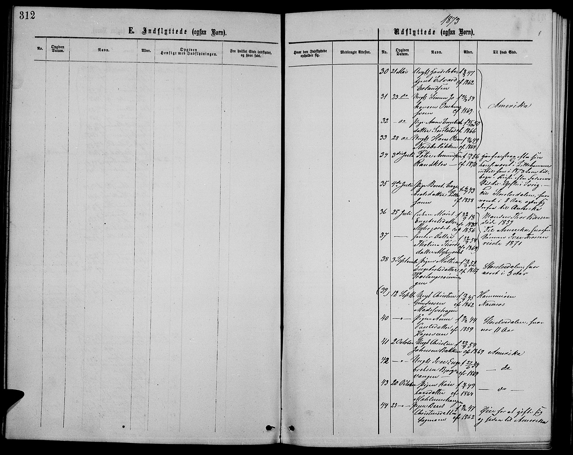 Ringebu prestekontor, SAH/PREST-082/H/Ha/Hab/L0004: Klokkerbok nr. 4, 1867-1879, s. 312