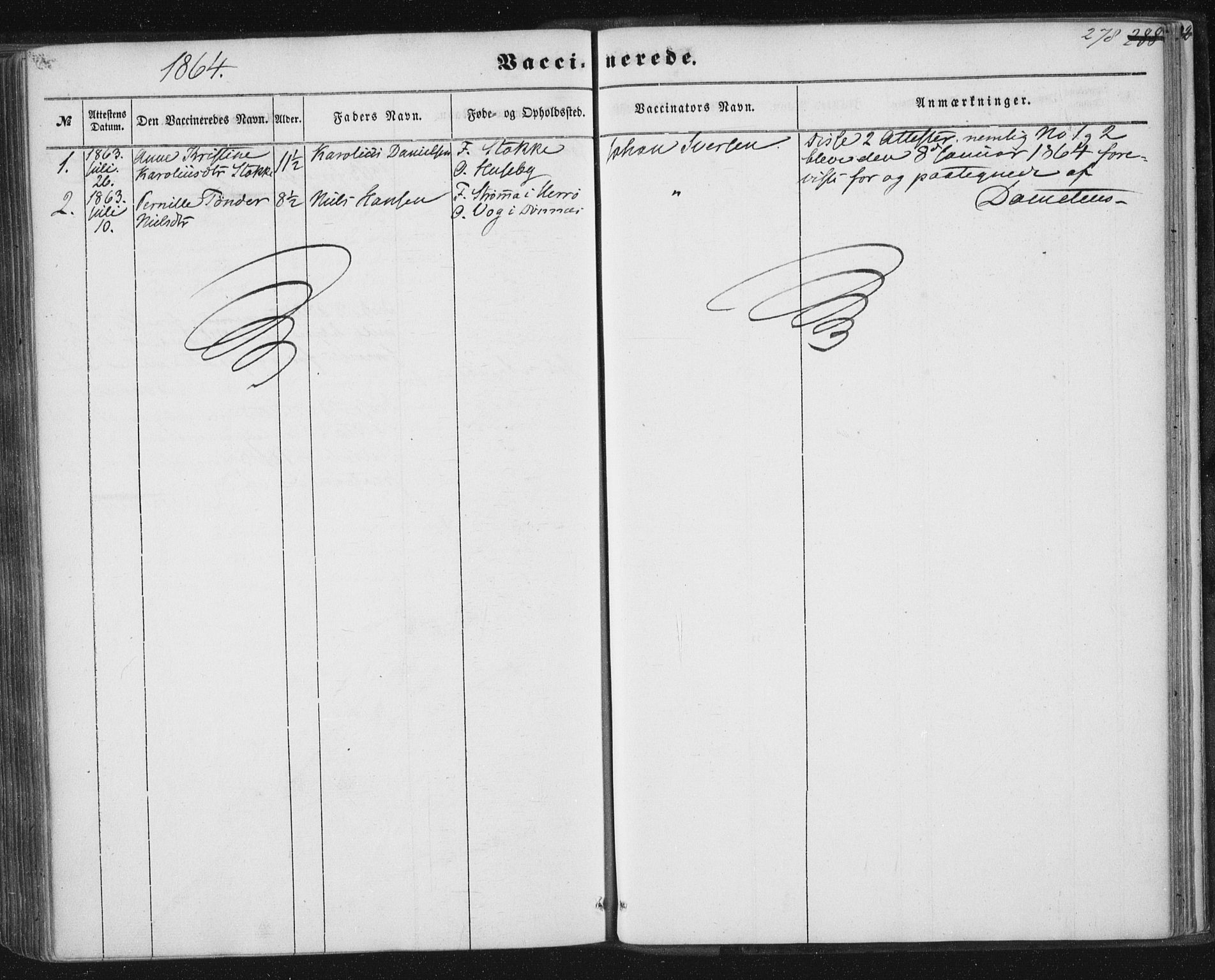 Ministerialprotokoller, klokkerbøker og fødselsregistre - Nordland, AV/SAT-A-1459/838/L0550: Ministerialbok nr. 838A08, 1855-1865, s. 278