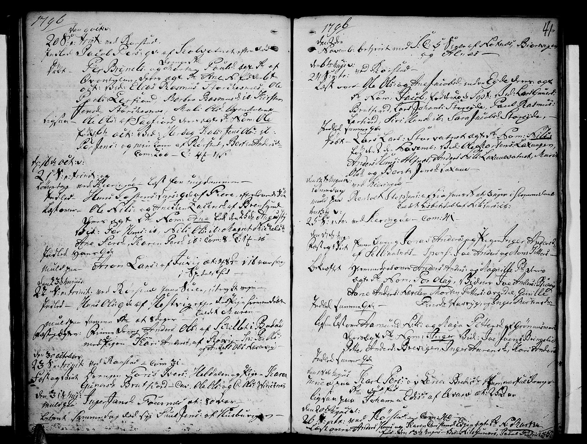 Ministerialprotokoller, klokkerbøker og fødselsregistre - Nordland, AV/SAT-A-1459/853/L0767: Ministerialbok nr. 853A06, 1791-1820, s. 41