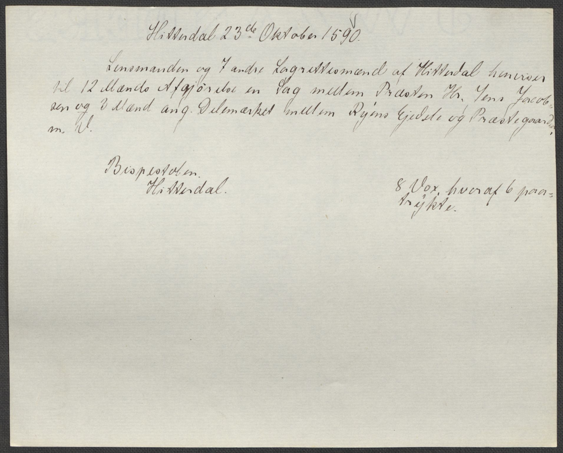Riksarkivets diplomsamling, AV/RA-EA-5965/F15/L0028: Prestearkiv - Telemark, 1572-1769, s. 71
