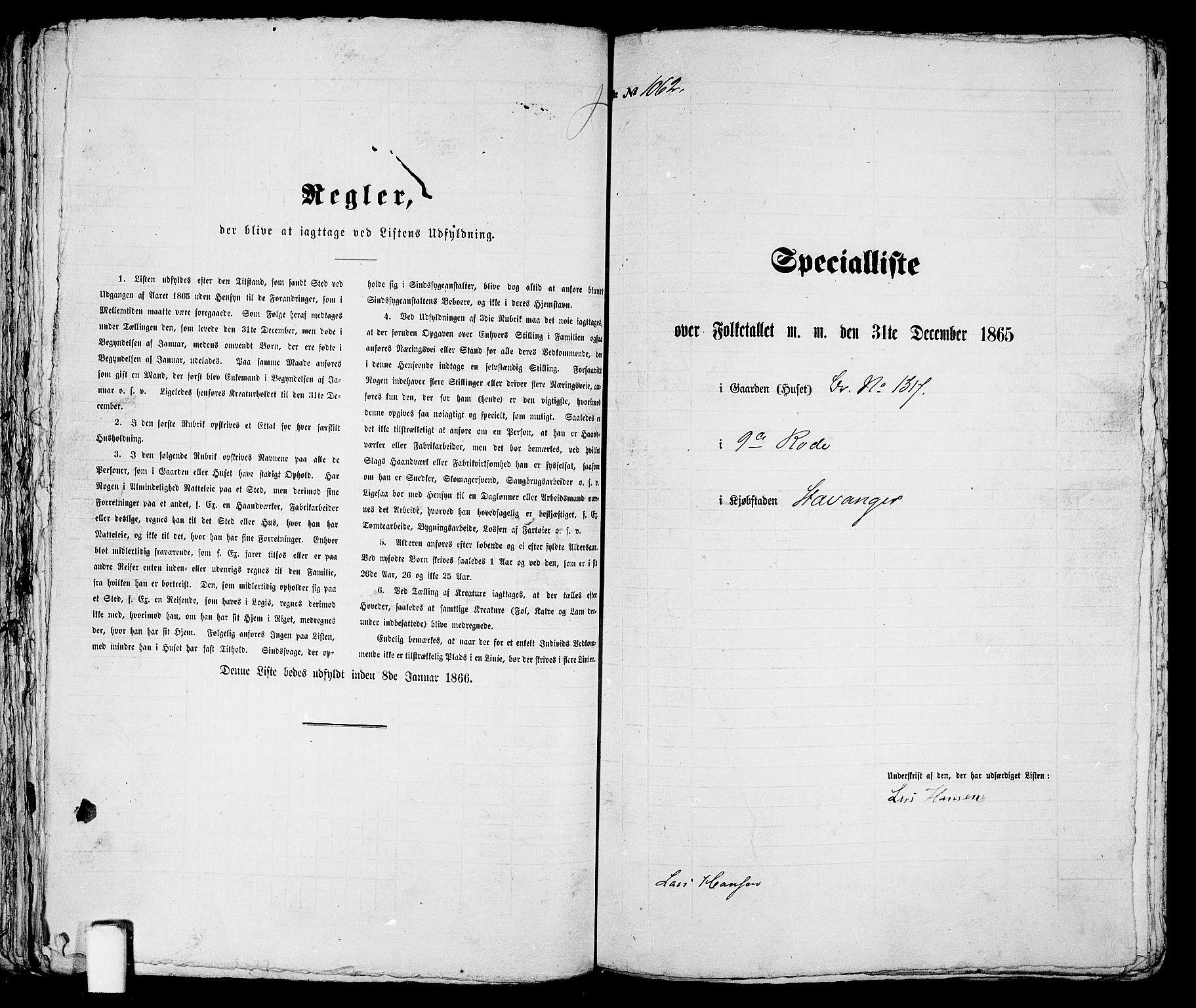 RA, Folketelling 1865 for 1103 Stavanger kjøpstad, 1865, s. 2148