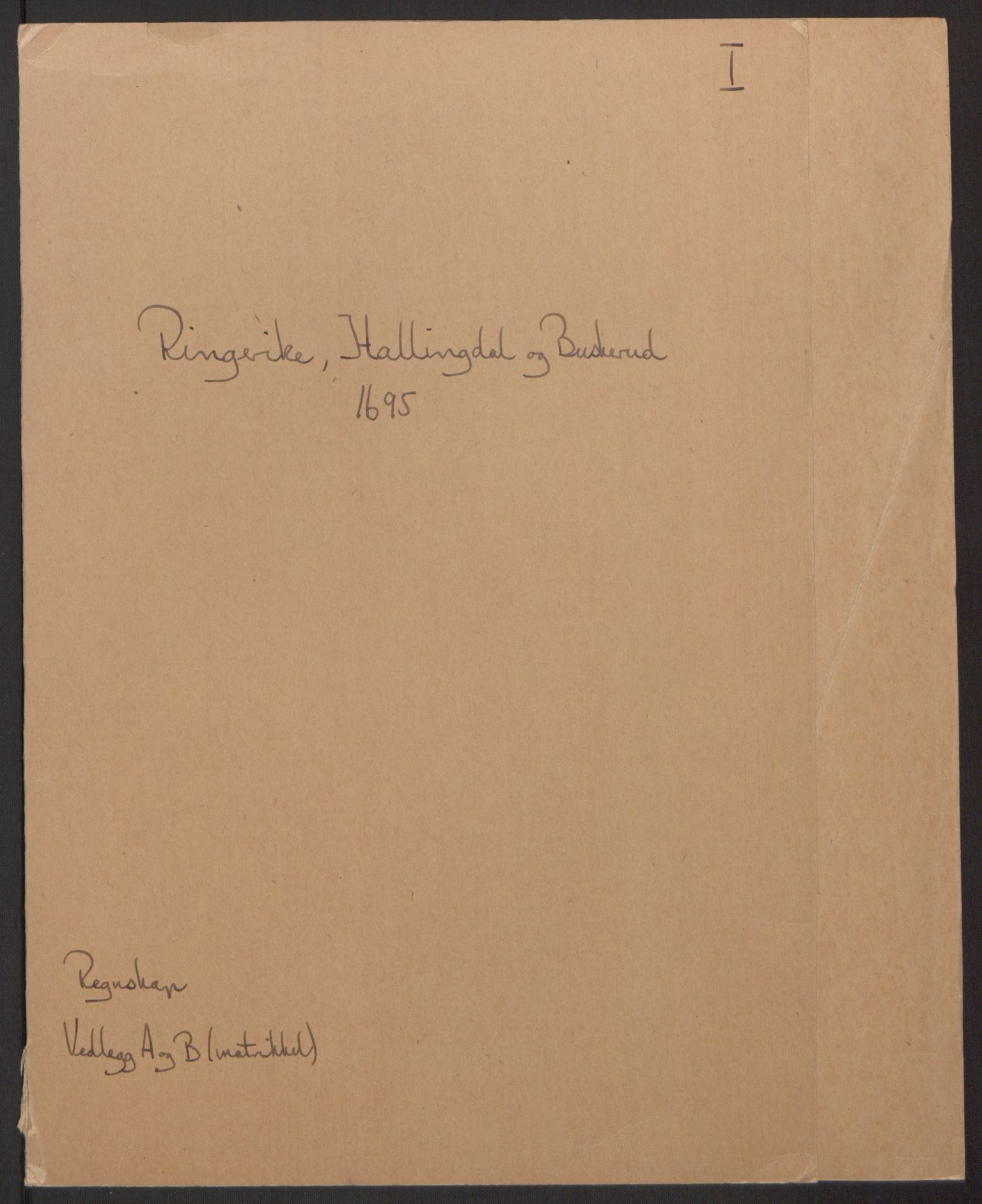 Rentekammeret inntil 1814, Reviderte regnskaper, Fogderegnskap, AV/RA-EA-4092/R22/L1452: Fogderegnskap Ringerike, Hallingdal og Buskerud, 1695, s. 2