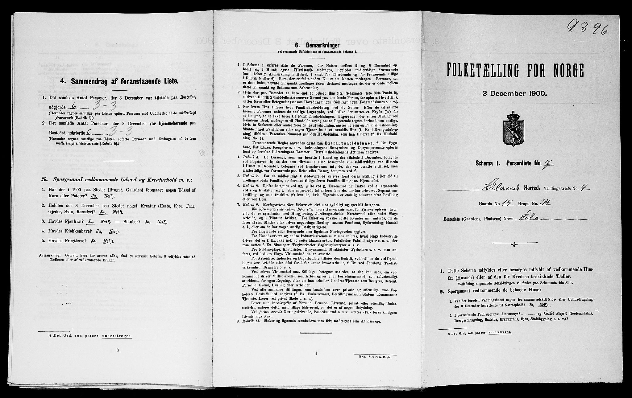 SAST, Folketelling 1900 for 1124 Haaland herred, 1900, s. 617