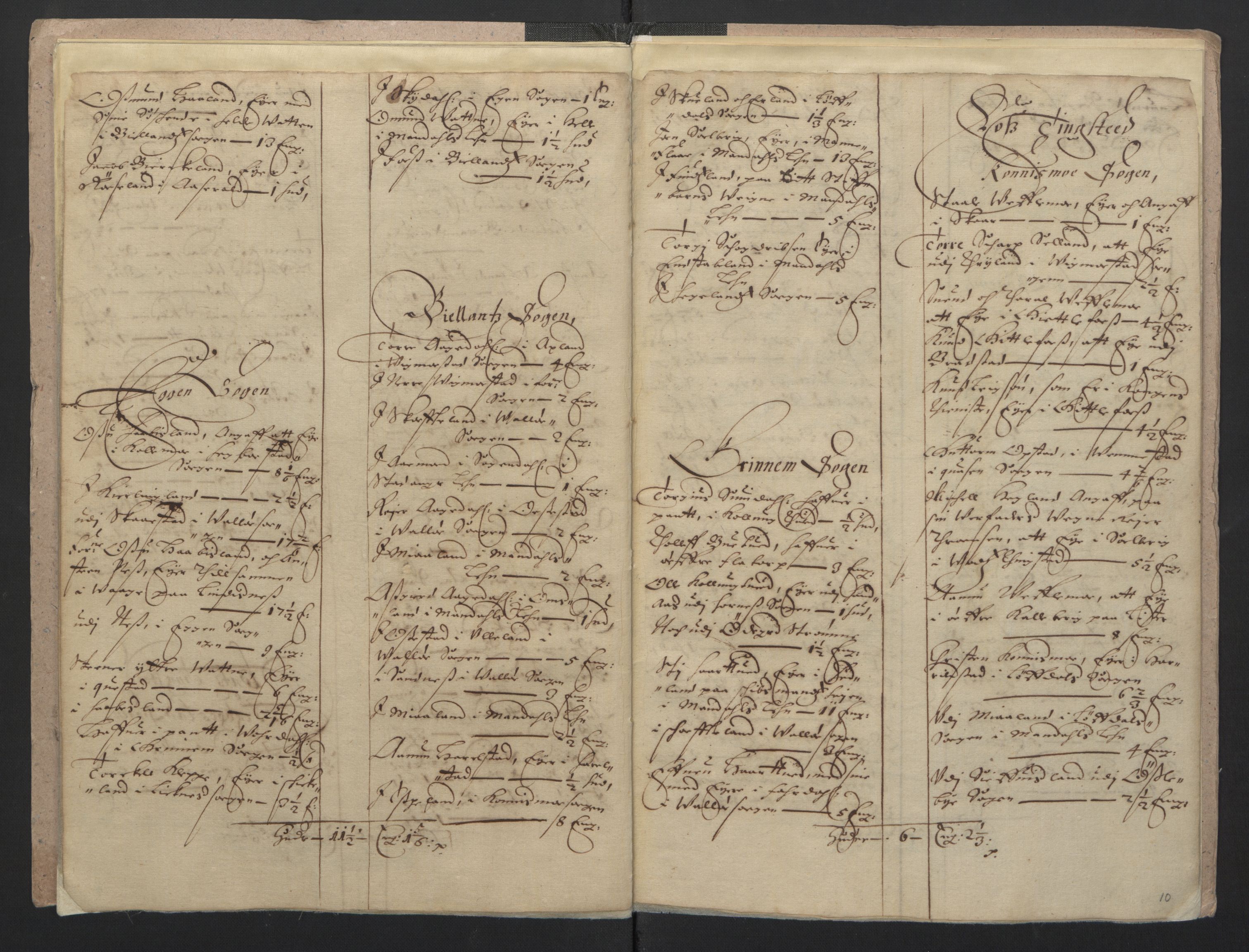 Rentekammeret inntil 1814, Realistisk ordnet avdeling, AV/RA-EA-4070/L/L0022/0005: Agder lagdømme: / Odelsjordebok. Lista len, 1661, s. 9b-10a