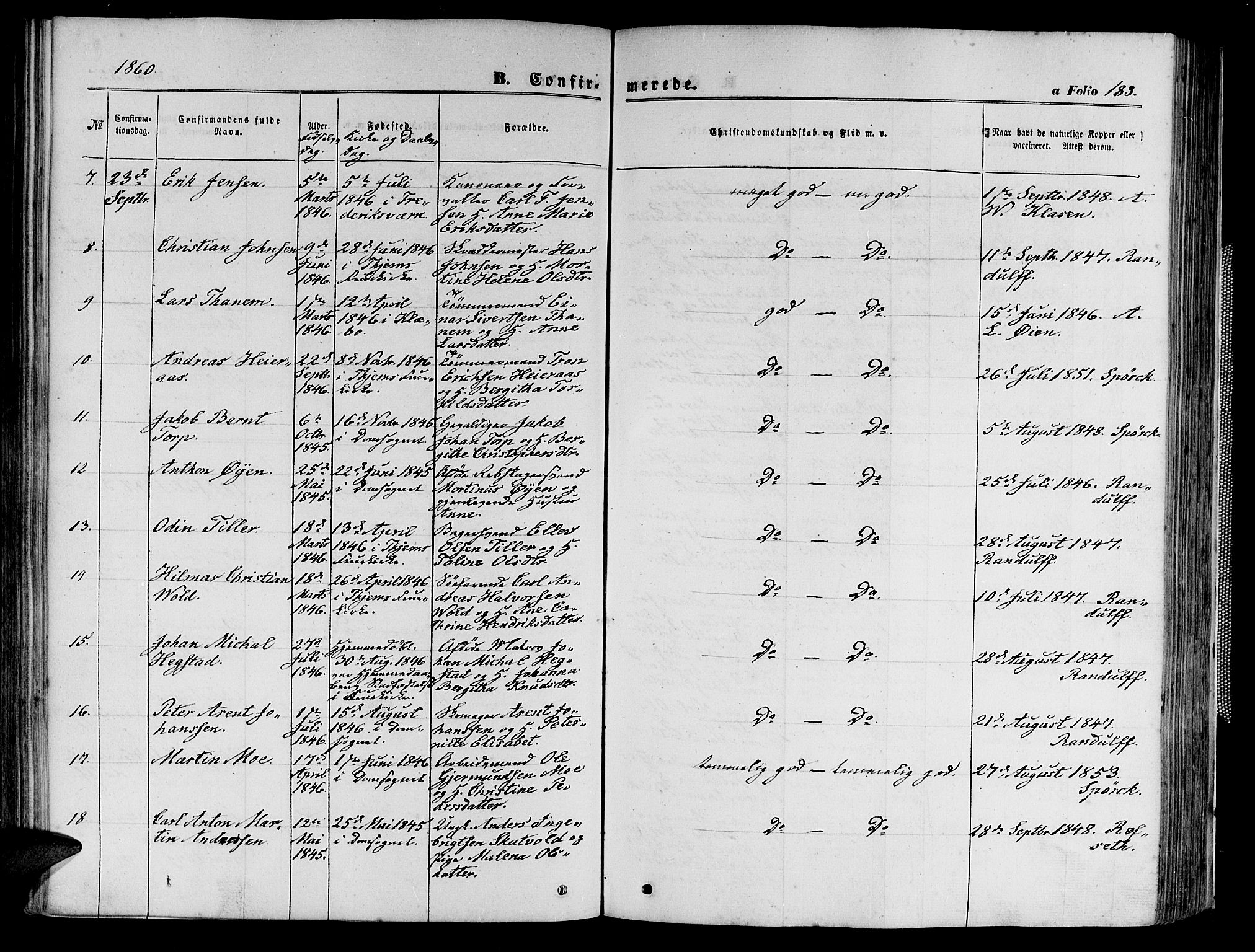 Ministerialprotokoller, klokkerbøker og fødselsregistre - Sør-Trøndelag, AV/SAT-A-1456/602/L0139: Klokkerbok nr. 602C07, 1859-1864, s. 183