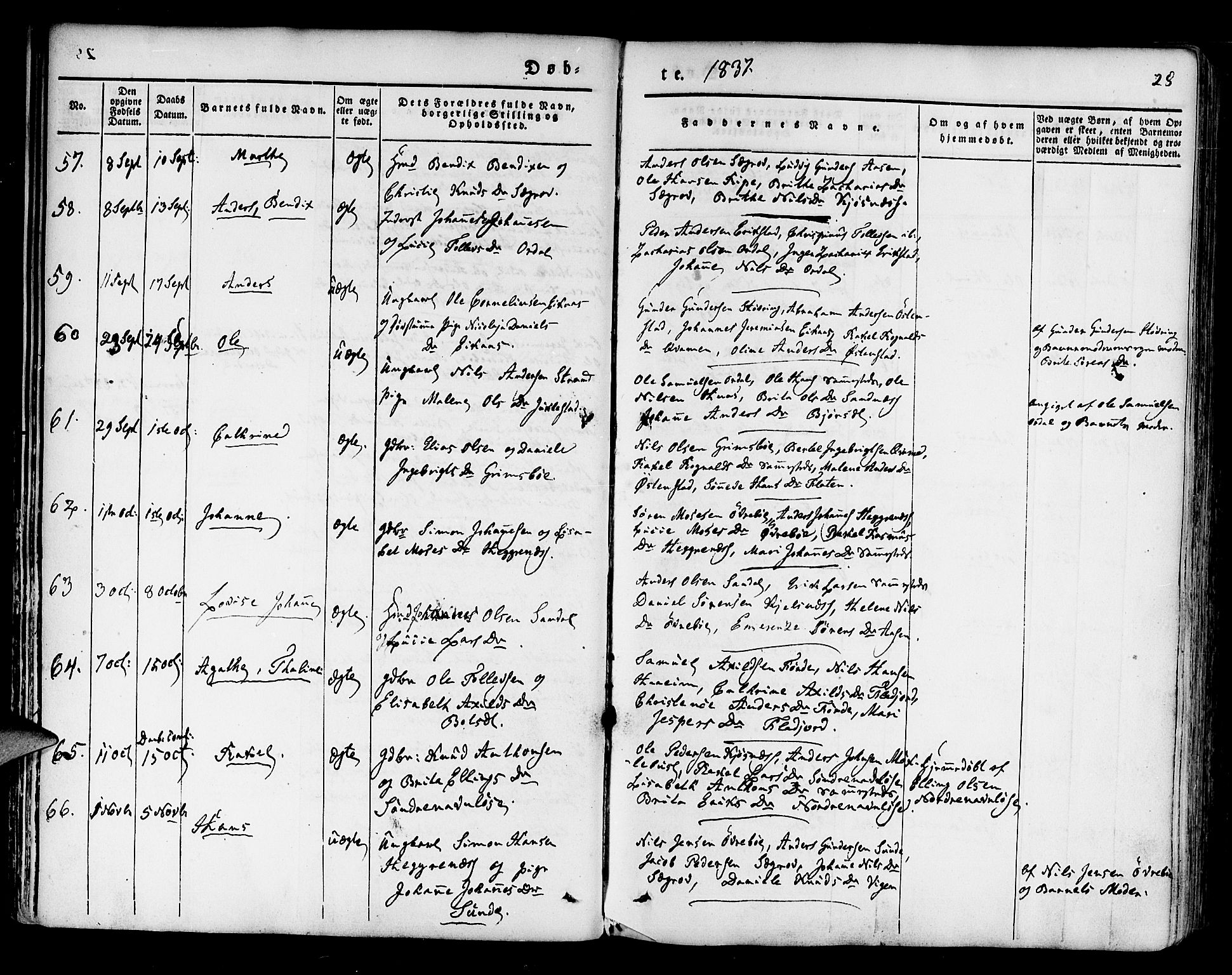 Jølster sokneprestembete, AV/SAB-A-80701/H/Haa/Haaa/L0009: Ministerialbok nr. A 9, 1833-1848, s. 28
