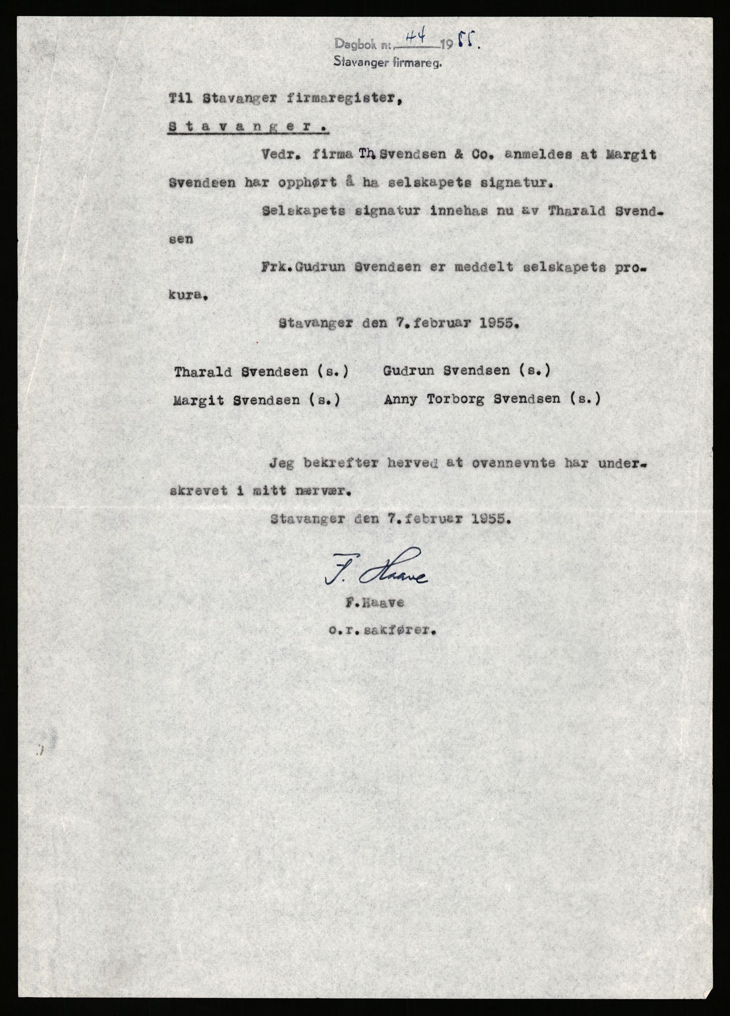 Stavanger byfogd, AV/SAST-A-101408/002/J/Jd/Jde/L0002: Registreringsmeldinger og bilag. Enkeltmannsforetak, 351-750, 1905-1987, s. 124