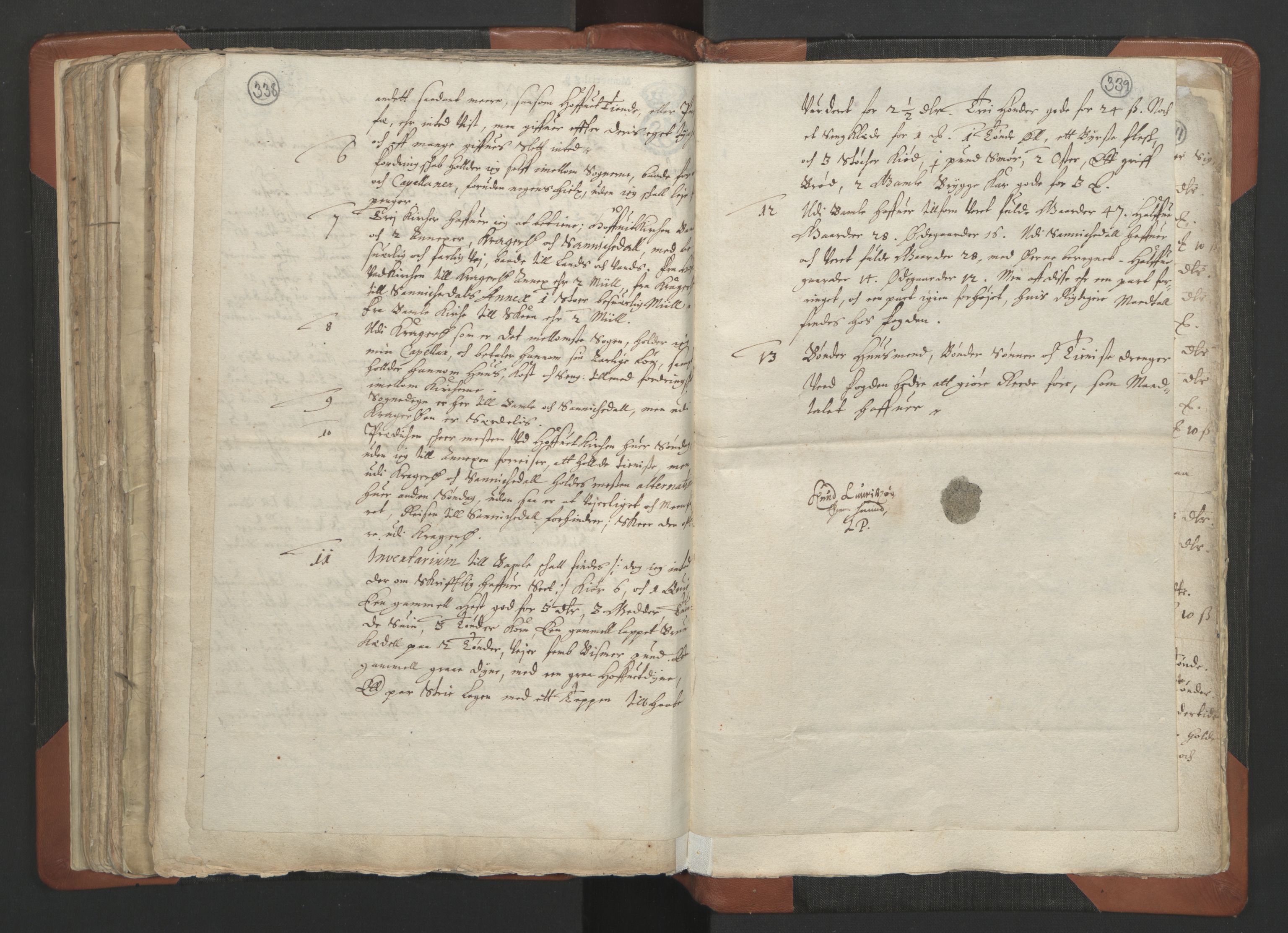 RA, Sogneprestenes manntall 1664-1666, nr. 12: Øvre Telemark prosti, Nedre Telemark prosti og Bamble prosti, 1664-1666, s. 338-339