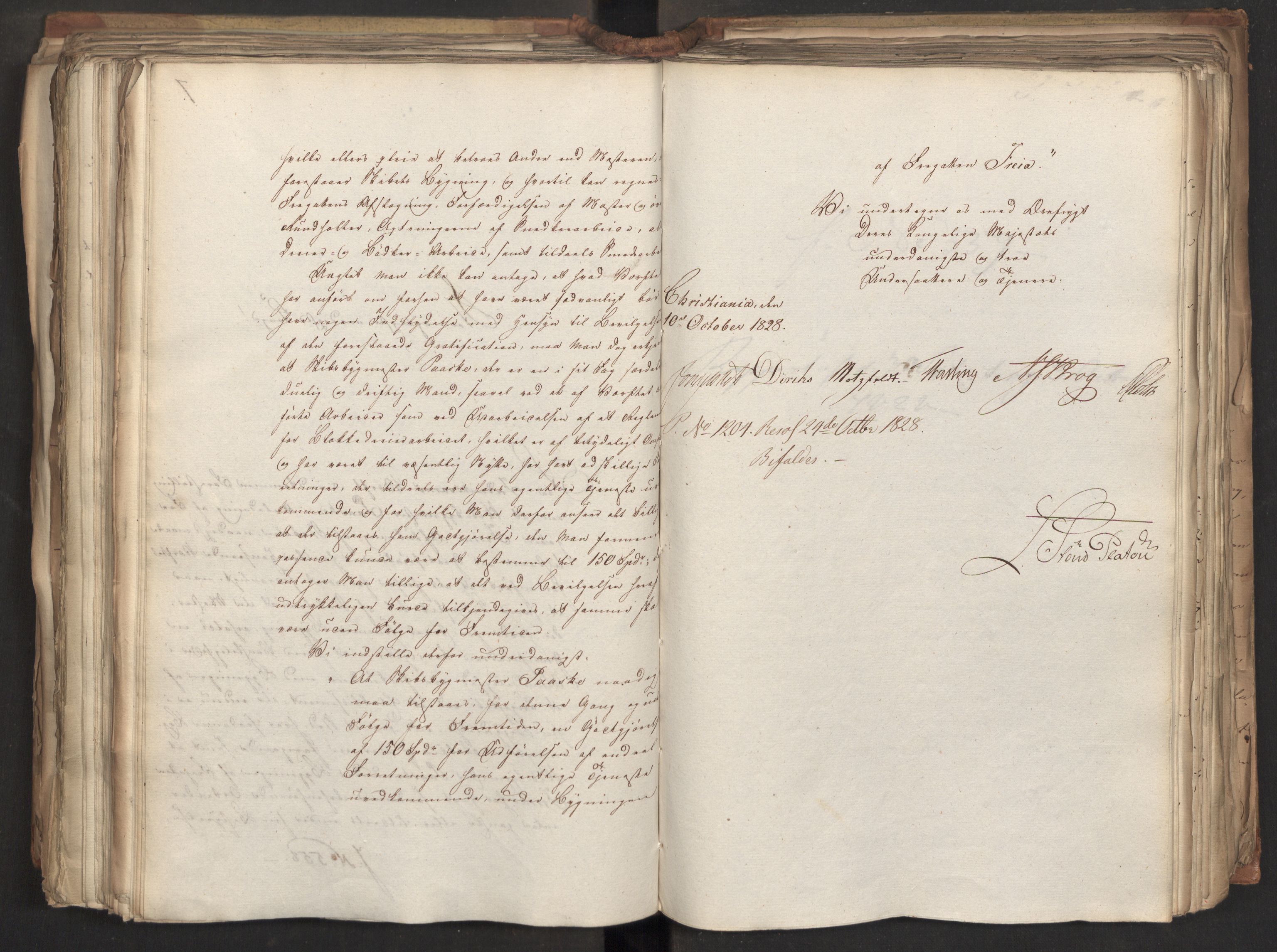Statsrådsavdelingen i Stockholm, AV/RA-S-1003/D/Da/L0056: Regjeringsinnstillinger nr. 436-650, 1828, s. 382