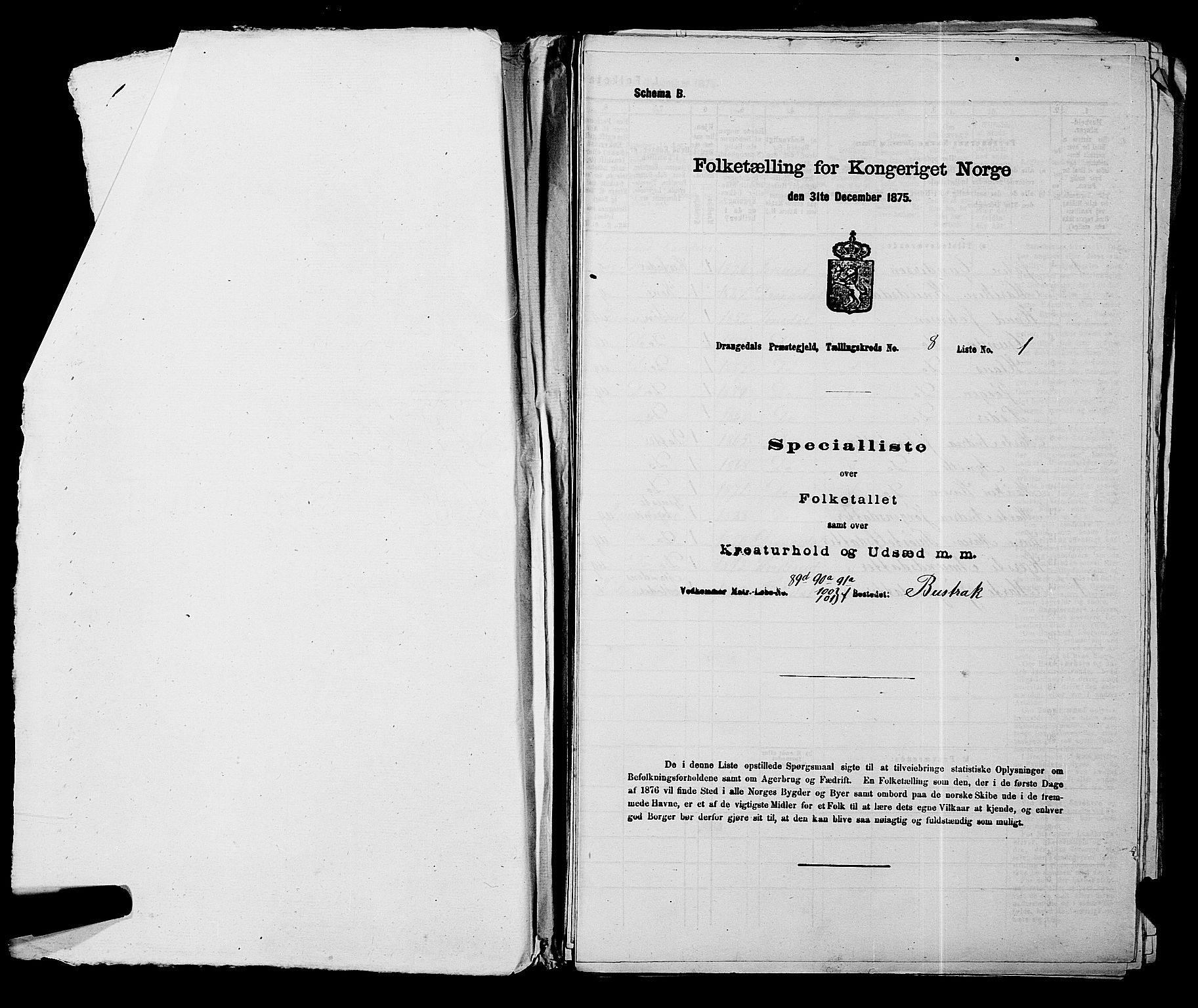SAKO, Folketelling 1875 for 0817P Drangedal prestegjeld, 1875, s. 762