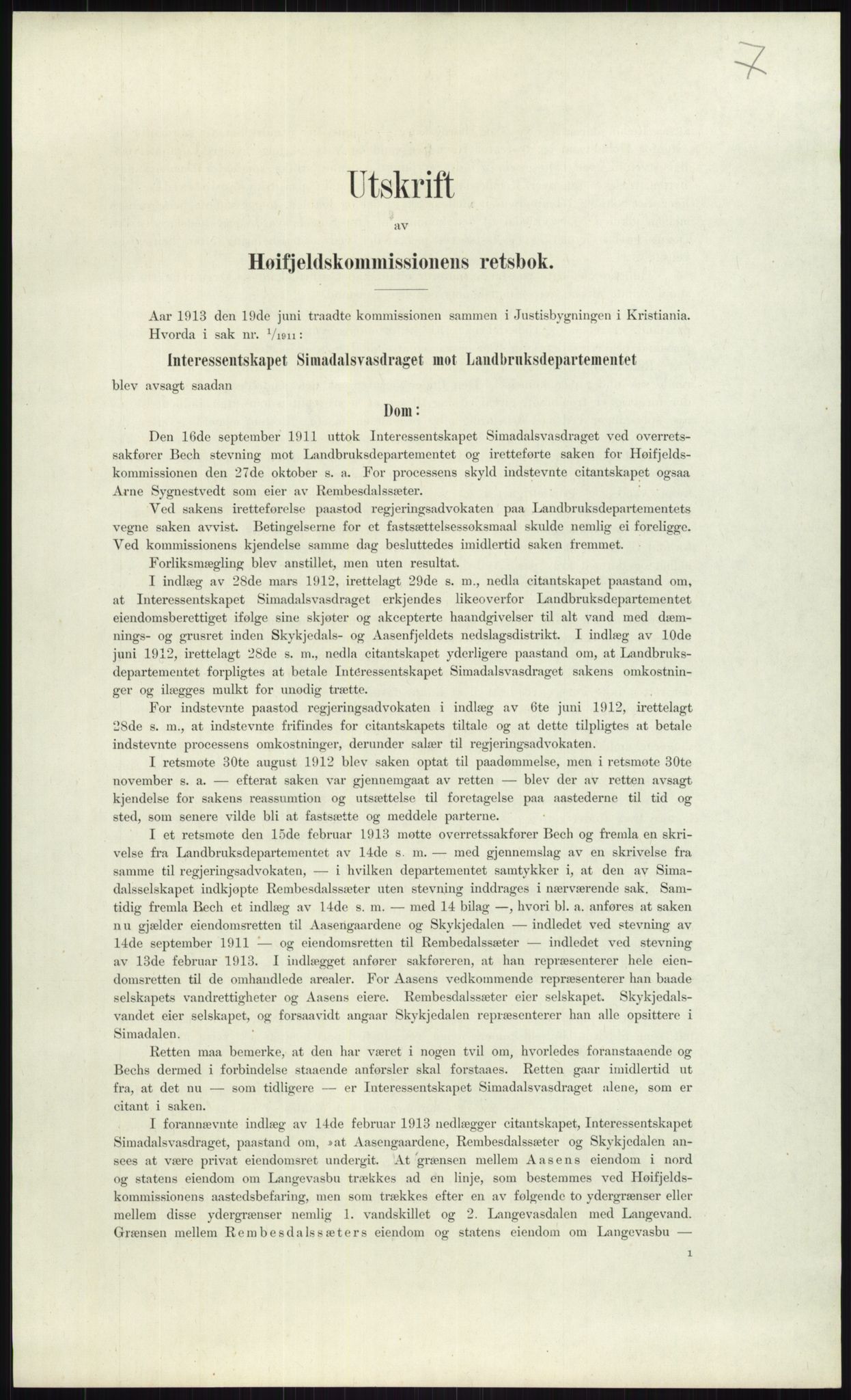 Høyfjellskommisjonen, RA/S-1546/X/Xa/L0001: Nr. 1-33, 1909-1953, s. 503