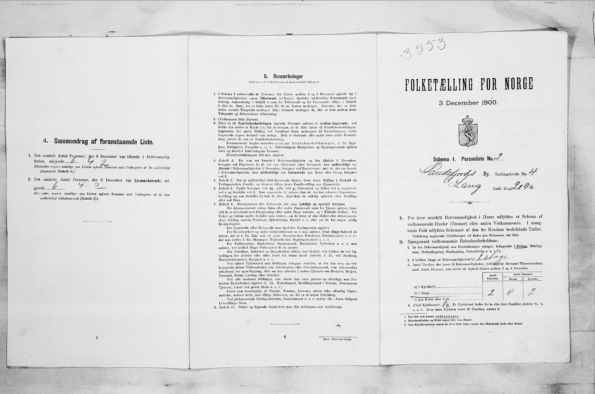 RA, Folketelling 1900 for 0706 Sandefjord kjøpstad, 1900, s. 918