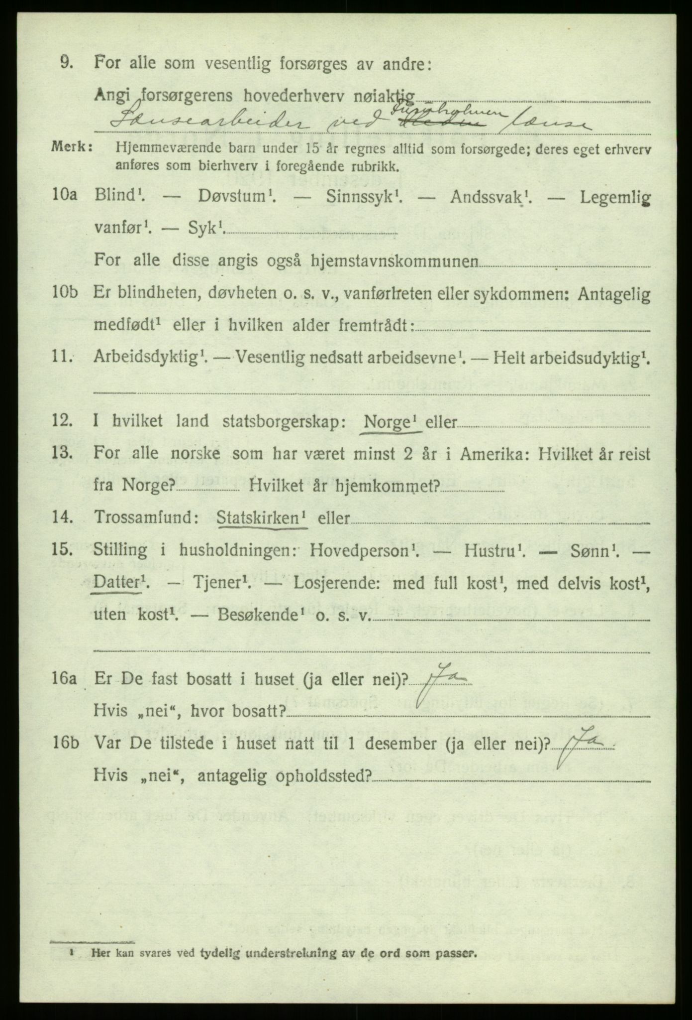 SAO, Folketelling 1920 for 0114 Varteig herred, 1920, s. 1188