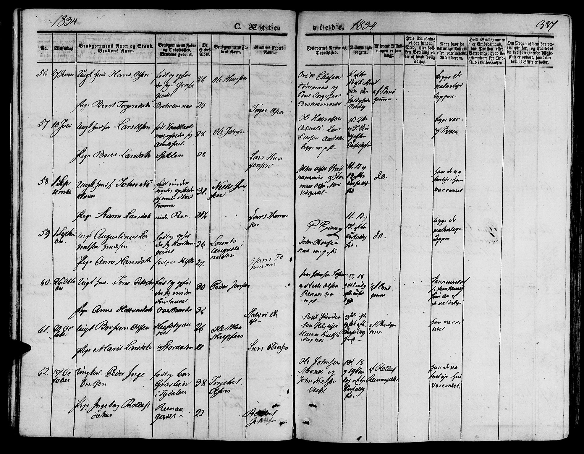 Ministerialprotokoller, klokkerbøker og fødselsregistre - Nord-Trøndelag, AV/SAT-A-1458/709/L0072: Ministerialbok nr. 709A12, 1833-1844, s. 337