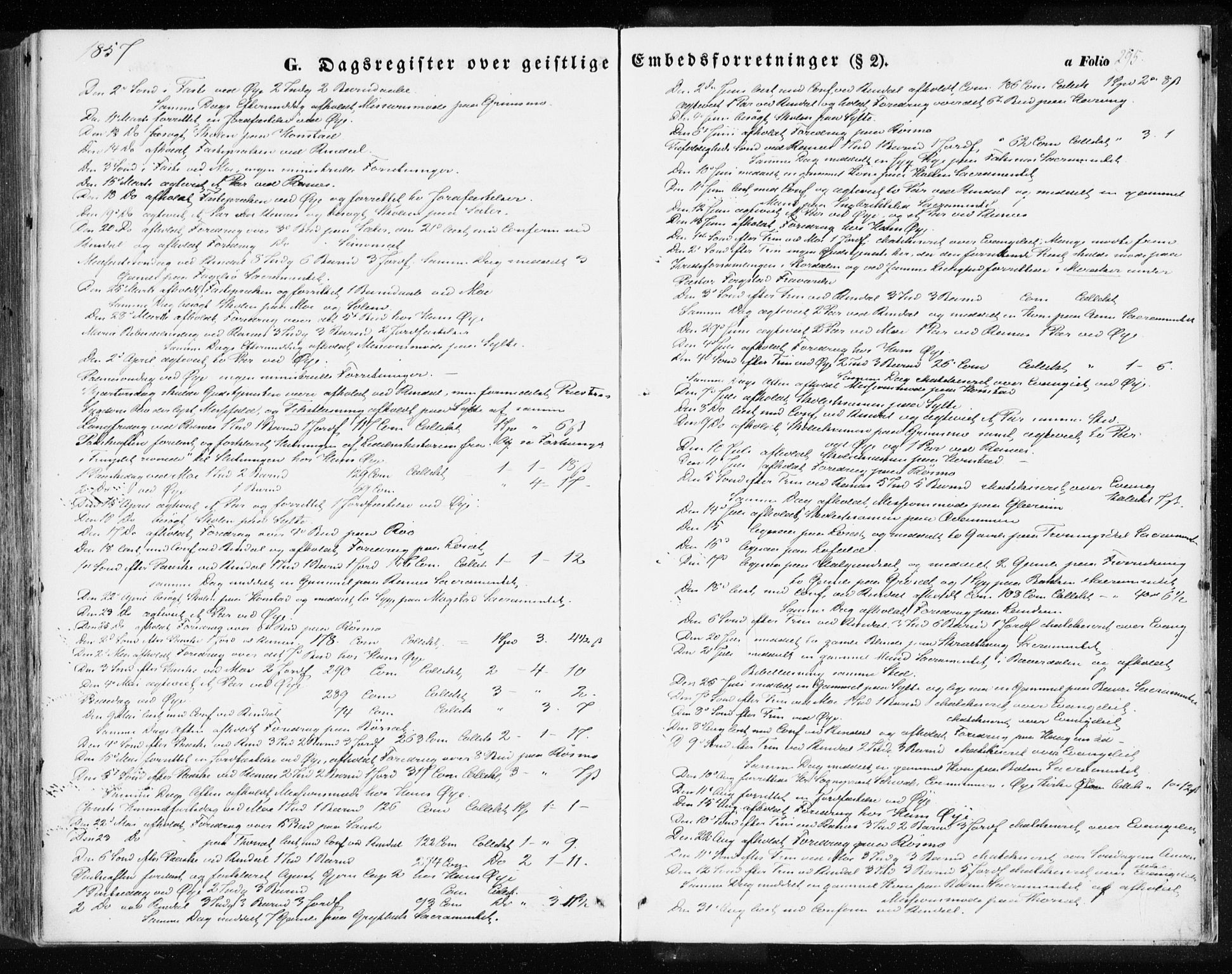 Ministerialprotokoller, klokkerbøker og fødselsregistre - Møre og Romsdal, AV/SAT-A-1454/595/L1044: Ministerialbok nr. 595A06, 1852-1863, s. 295