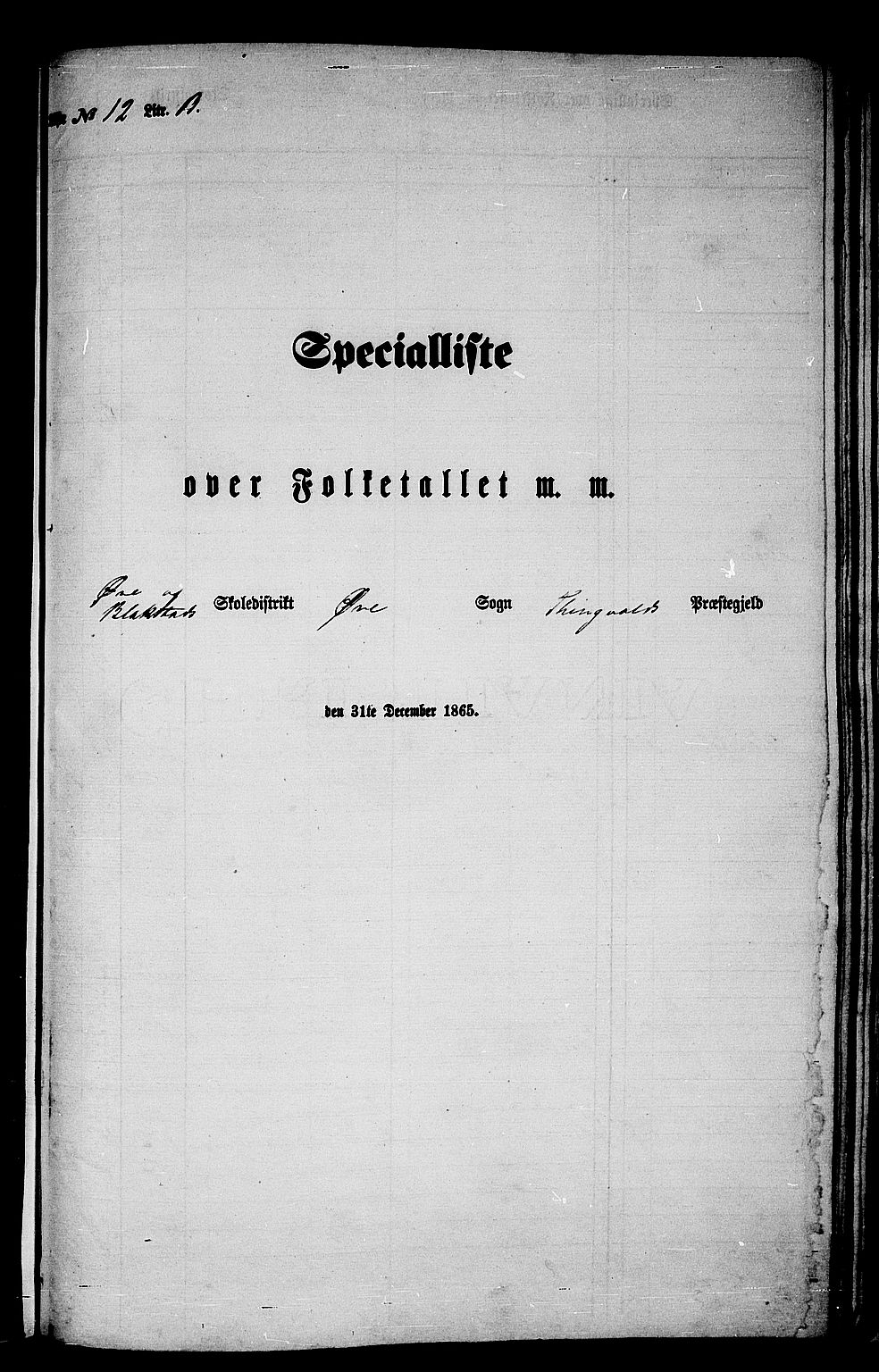 RA, Folketelling 1865 for 1560P Tingvoll prestegjeld, 1865, s. 198