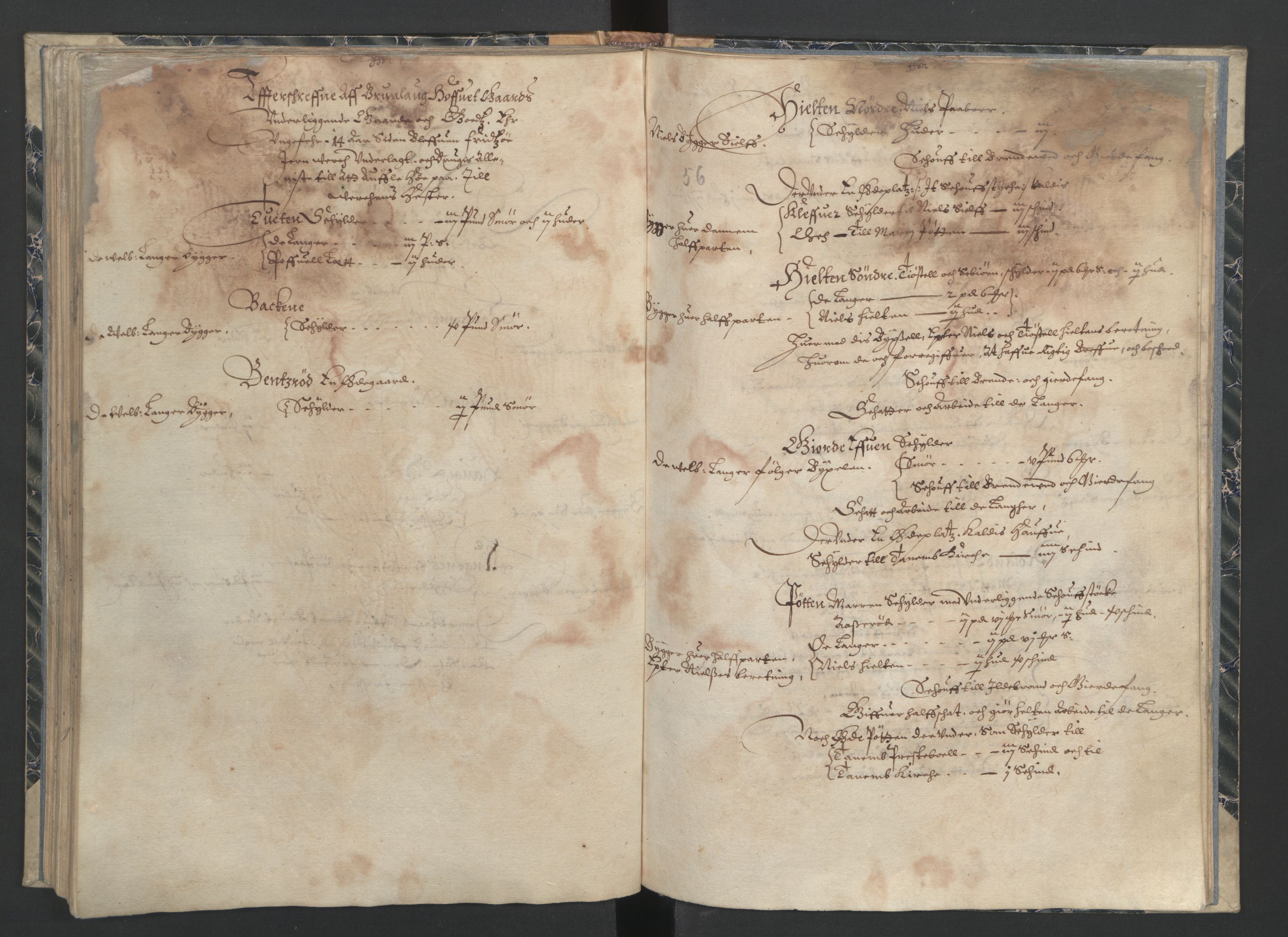 Rentekammeret inntil 1814, Realistisk ordnet avdeling, AV/RA-EA-4070/L/L0015/0001: Tønsberg lagdømme. Brunla len: / Brunla len. Alminnelig jordebok, 1661, s. 55b-56a