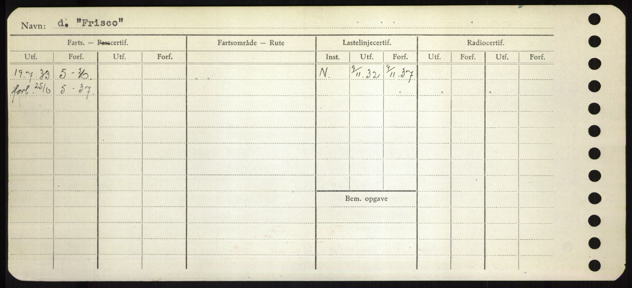 Sjøfartsdirektoratet med forløpere, Skipsmålingen, RA/S-1627/H/Hd/L0011: Fartøy, Fla-Får, s. 476