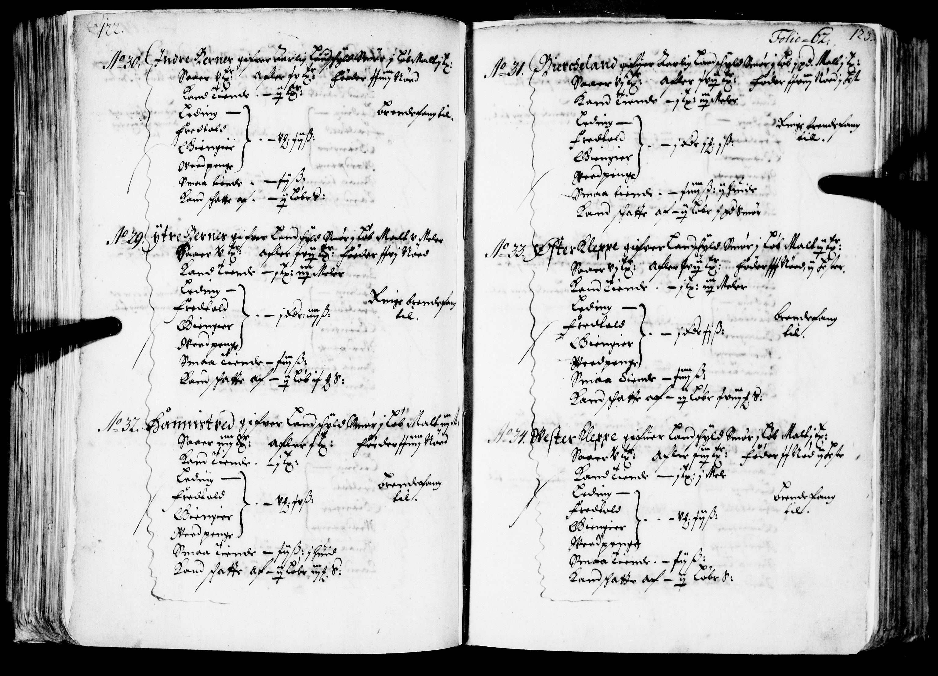 Rentekammeret inntil 1814, Realistisk ordnet avdeling, AV/RA-EA-4070/N/Nb/Nba/L0039: Nordhordland fogderi, 1667, s. 61b-62a