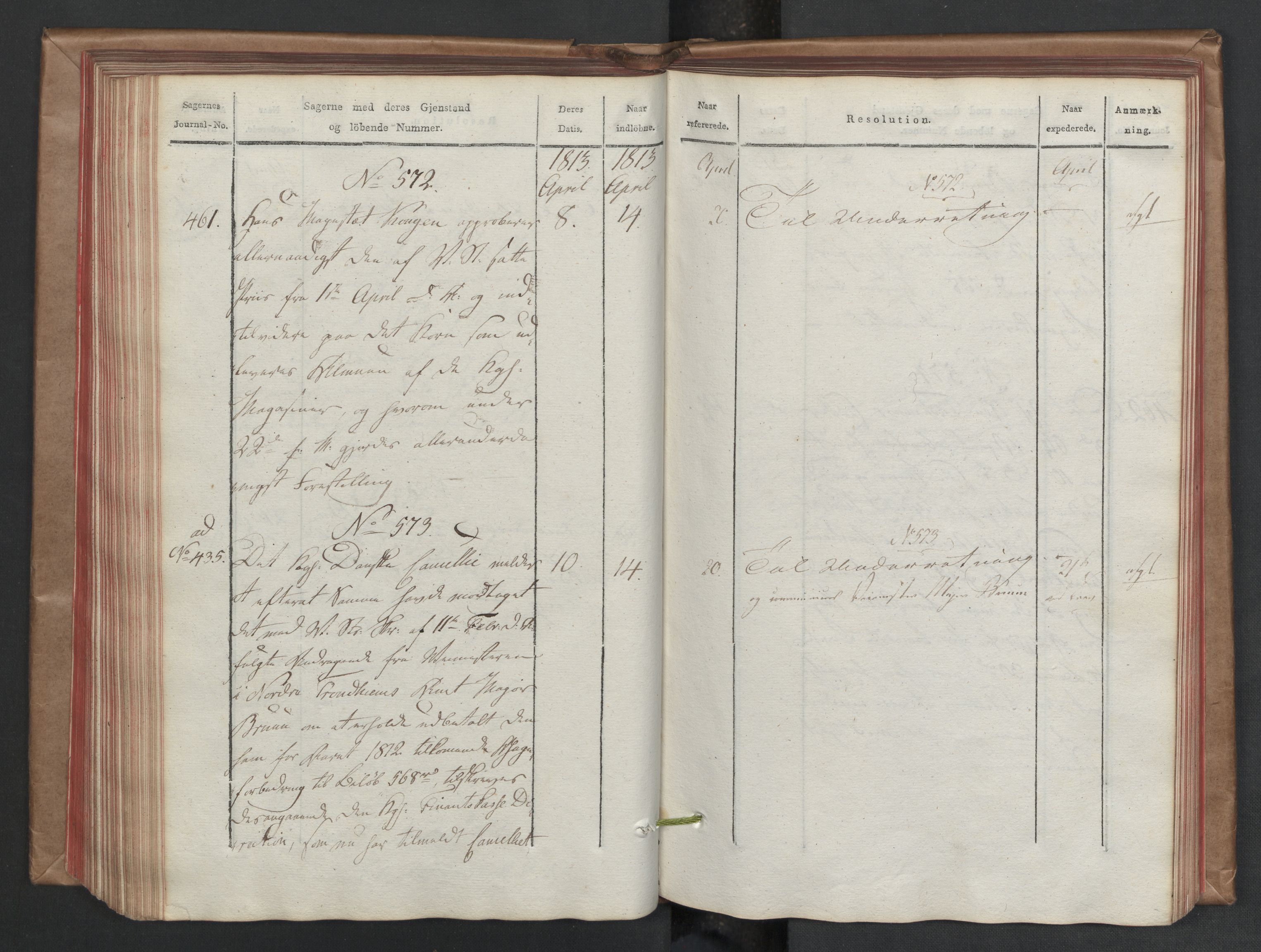 Stattholderembetet 1810-1814, 2. kontor (Kontor B), AV/RA-EA-5432/Aa/L0002: Kollegial referatprotokoll,  j.nr. 284-511,  l.nr. 328-639, 1812-1813, s. 171