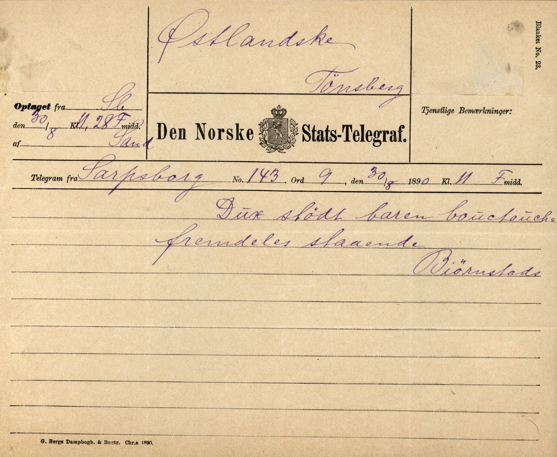 Pa 63 - Østlandske skibsassuranceforening, VEMU/A-1079/G/Ga/L0026/0001: Havaridokumenter / Ego, Dux, Eidsvold, Empress, 1890, s. 25