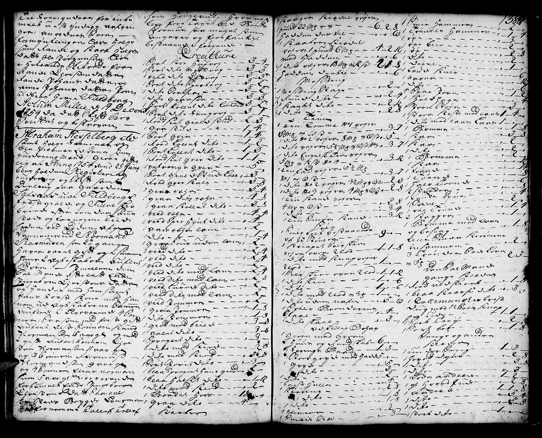 Sunnhordland sorenskrivar, SAB/A-2401/1/H/Ha/Haa/L0006: Skifteprotokollar. Register på lesesal. Fol. 1061- ut, 1753-1755, s. 1383b-1384a