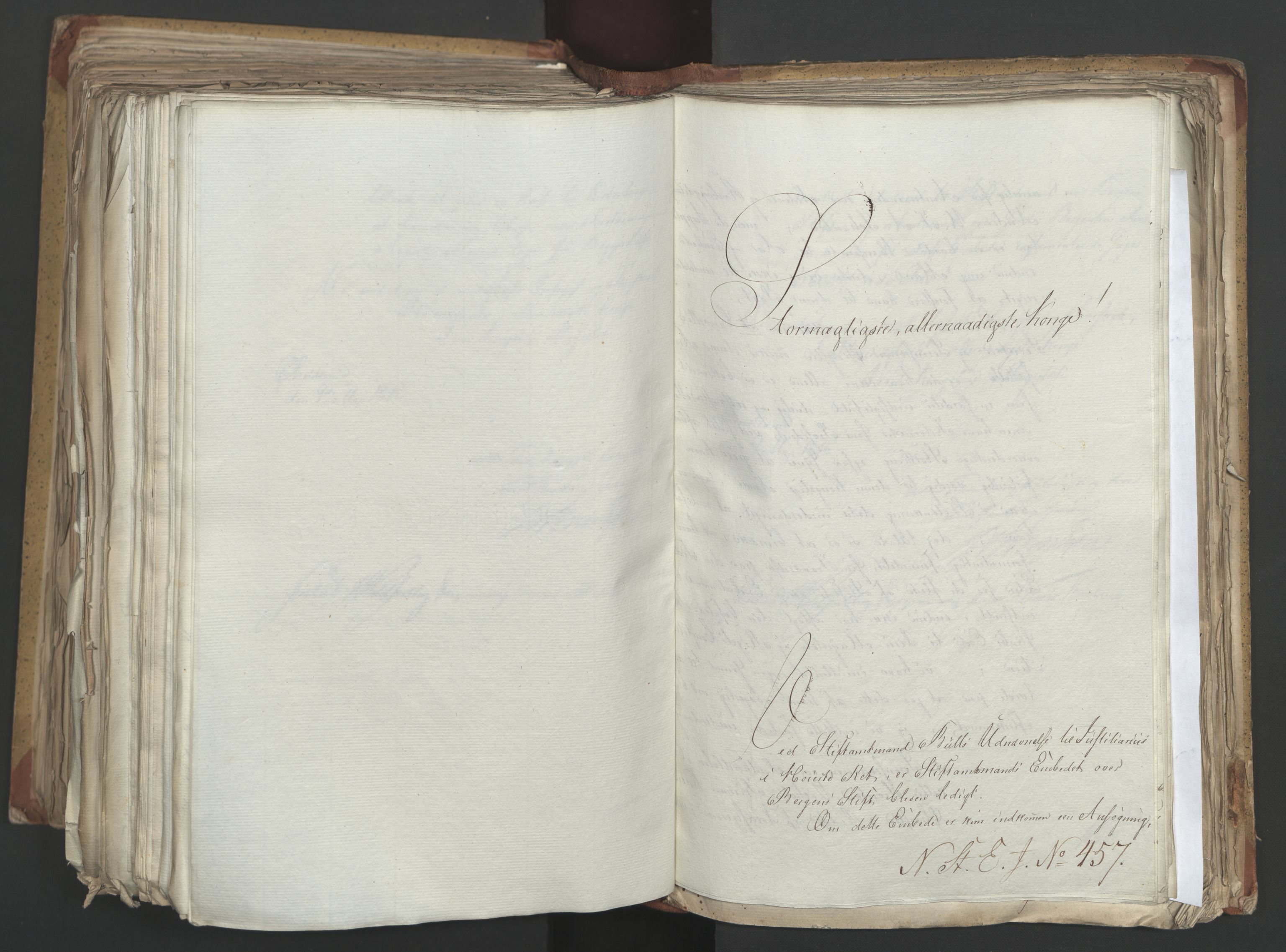 Statsrådsavdelingen i Stockholm, RA/S-1003/D/Da/L0002: Regjeringsinnstillinger nr. 263-518, 1815, s. 437