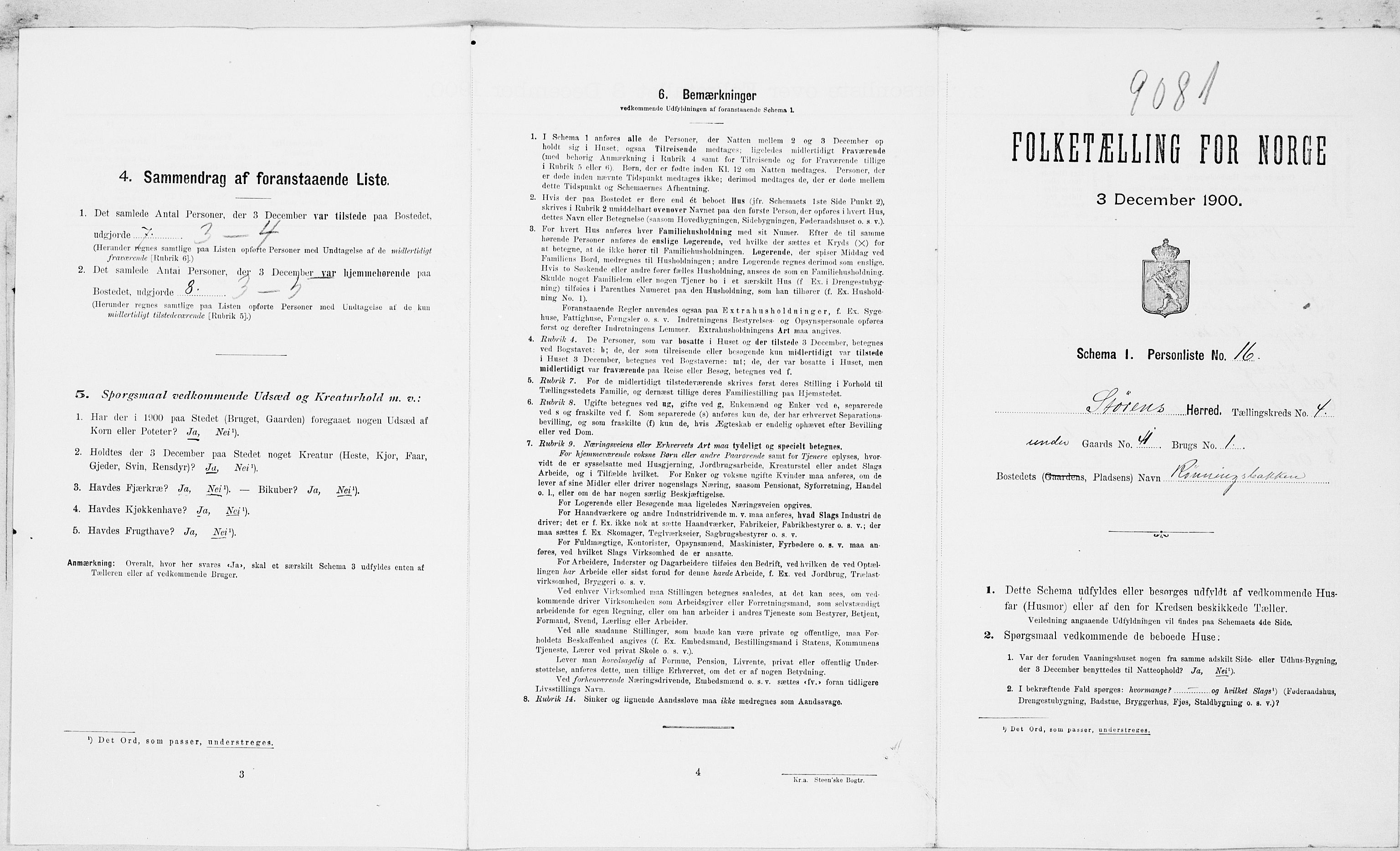 SAT, Folketelling 1900 for 1648 Støren herred, 1900, s. 345