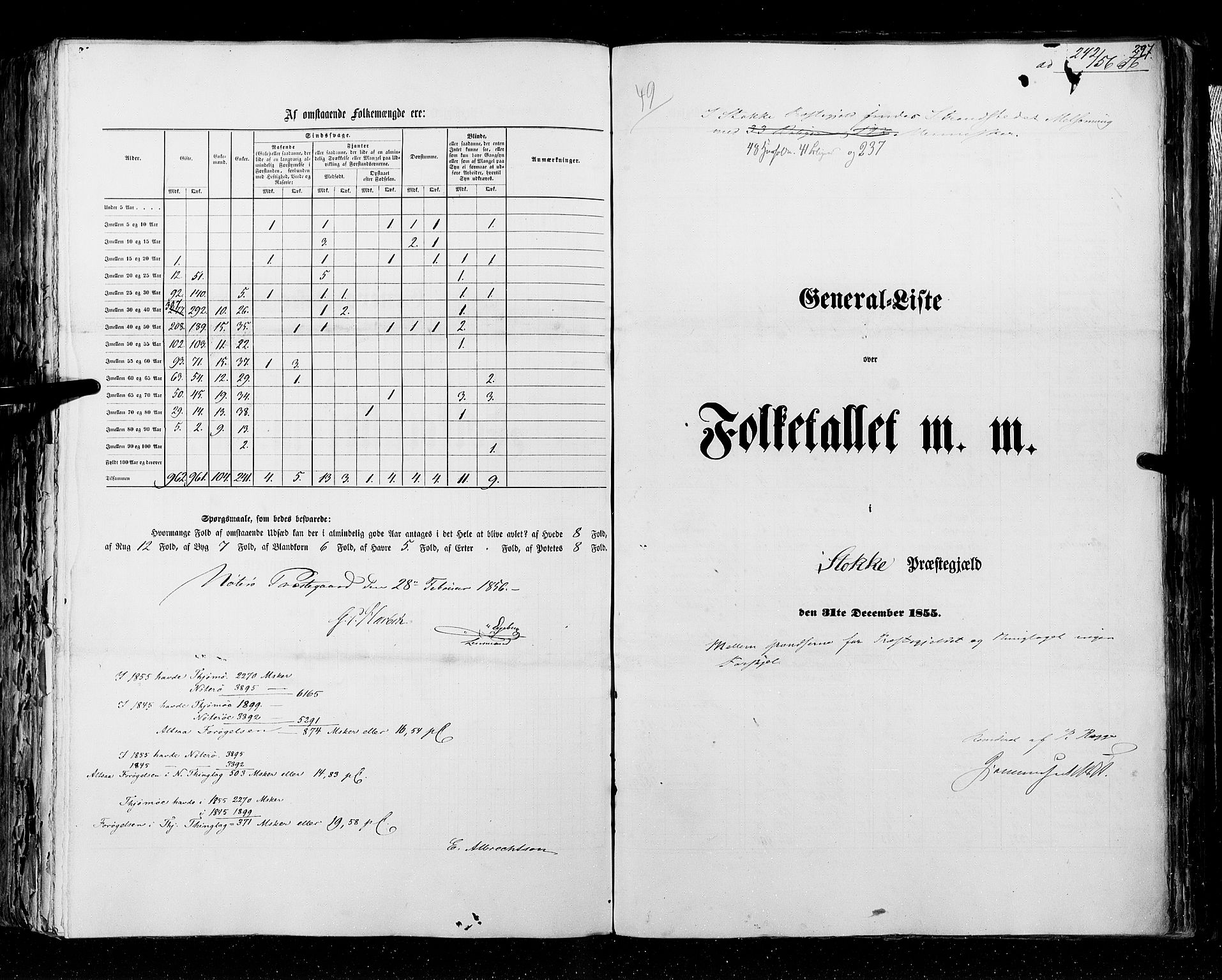 RA, Folketellingen 1855, bind 2: Kristians amt, Buskerud amt og Jarlsberg og Larvik amt, 1855, s. 297