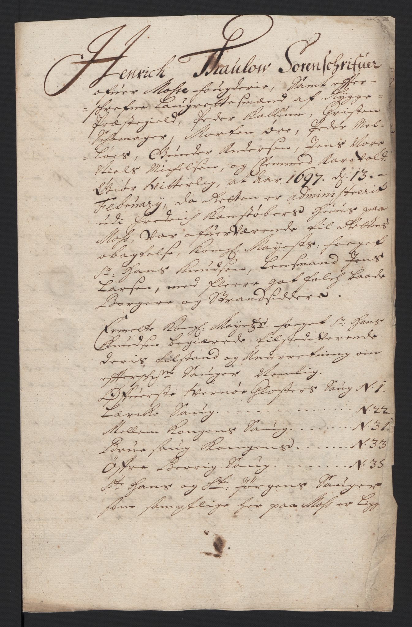 Rentekammeret inntil 1814, Reviderte regnskaper, Fogderegnskap, RA/EA-4092/R04/L0124: Fogderegnskap Moss, Onsøy, Tune, Veme og Åbygge, 1696, s. 52