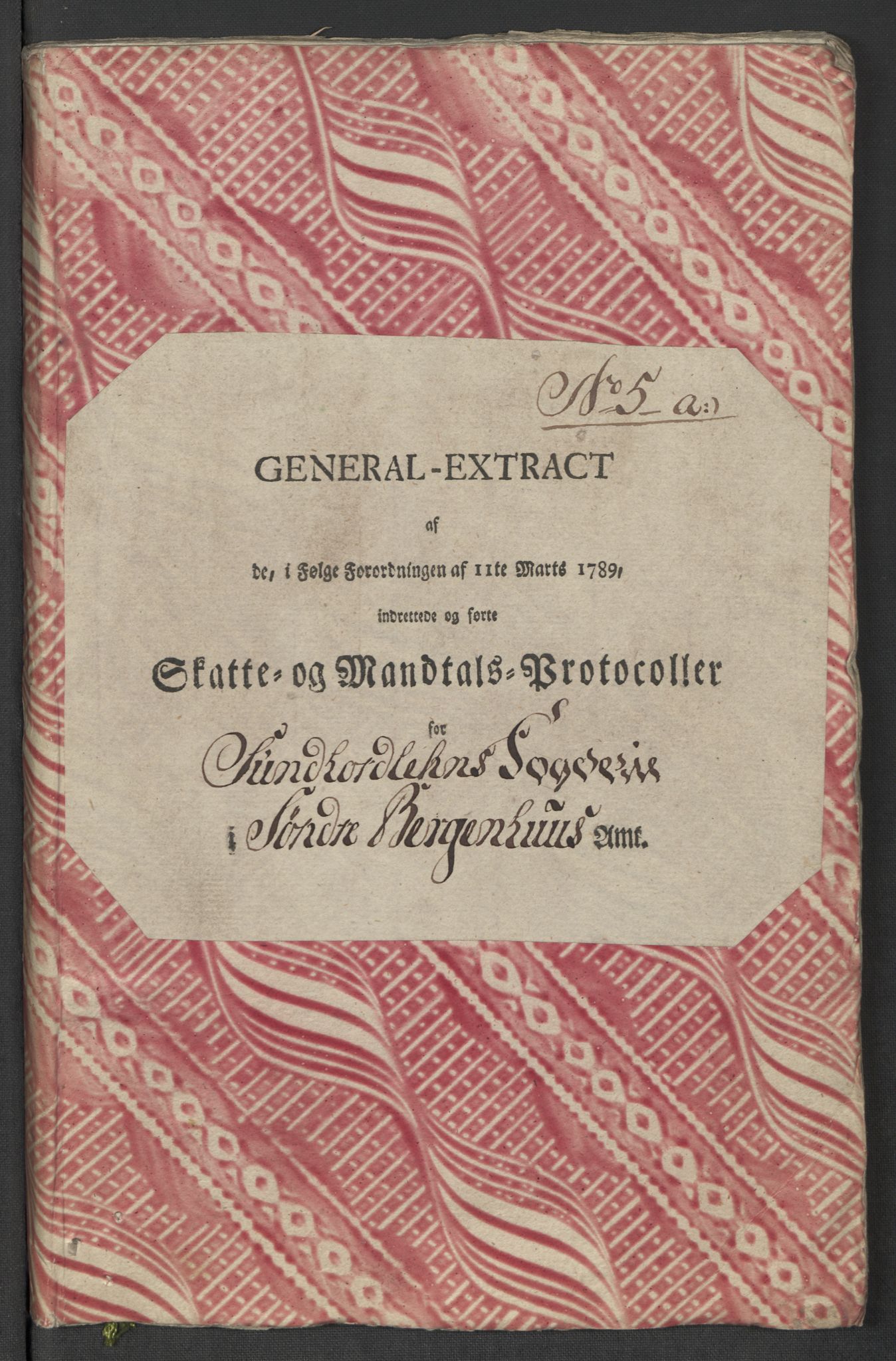 Rentekammeret inntil 1814, Reviderte regnskaper, Mindre regnskaper, AV/RA-EA-4068/Rf/Rfe/L0049: Sunnhordland og Hardanger fogderi, Sunnmøre fogderi, 1789, s. 40