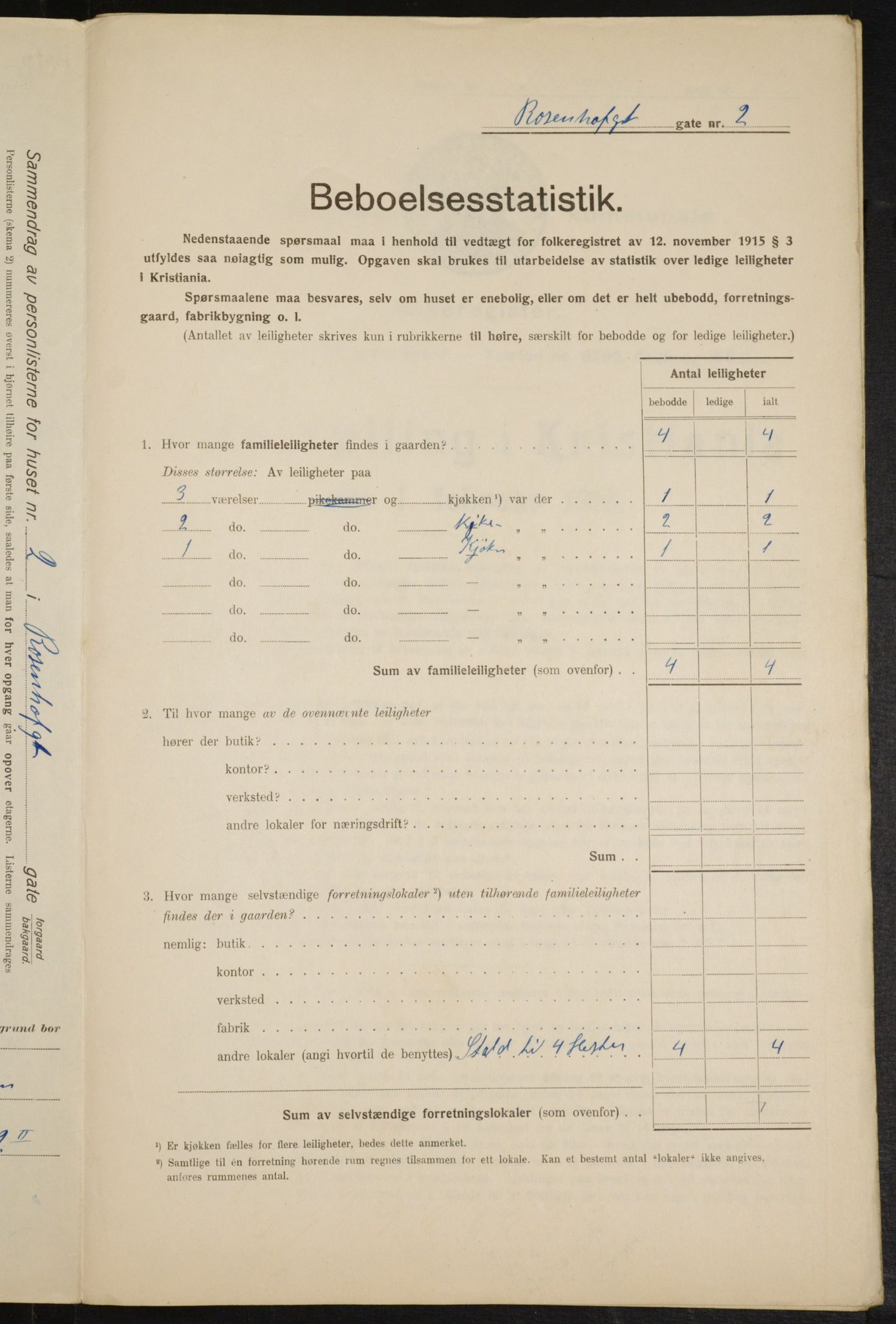 OBA, Kommunal folketelling 1.2.1916 for Kristiania, 1916, s. 85835